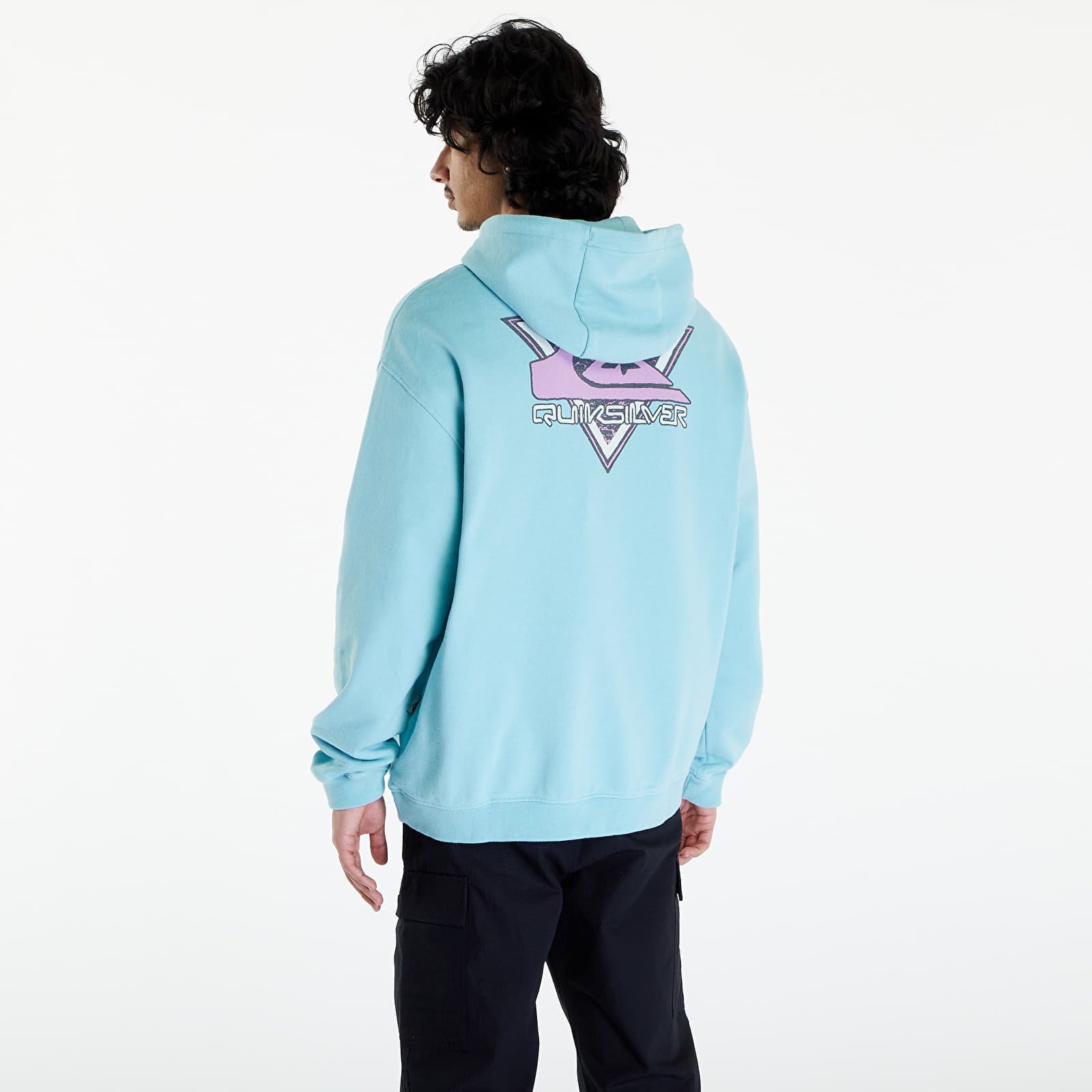 Pánské mikiny Quiksilver Apog Heritage Hoodie Marine Blue