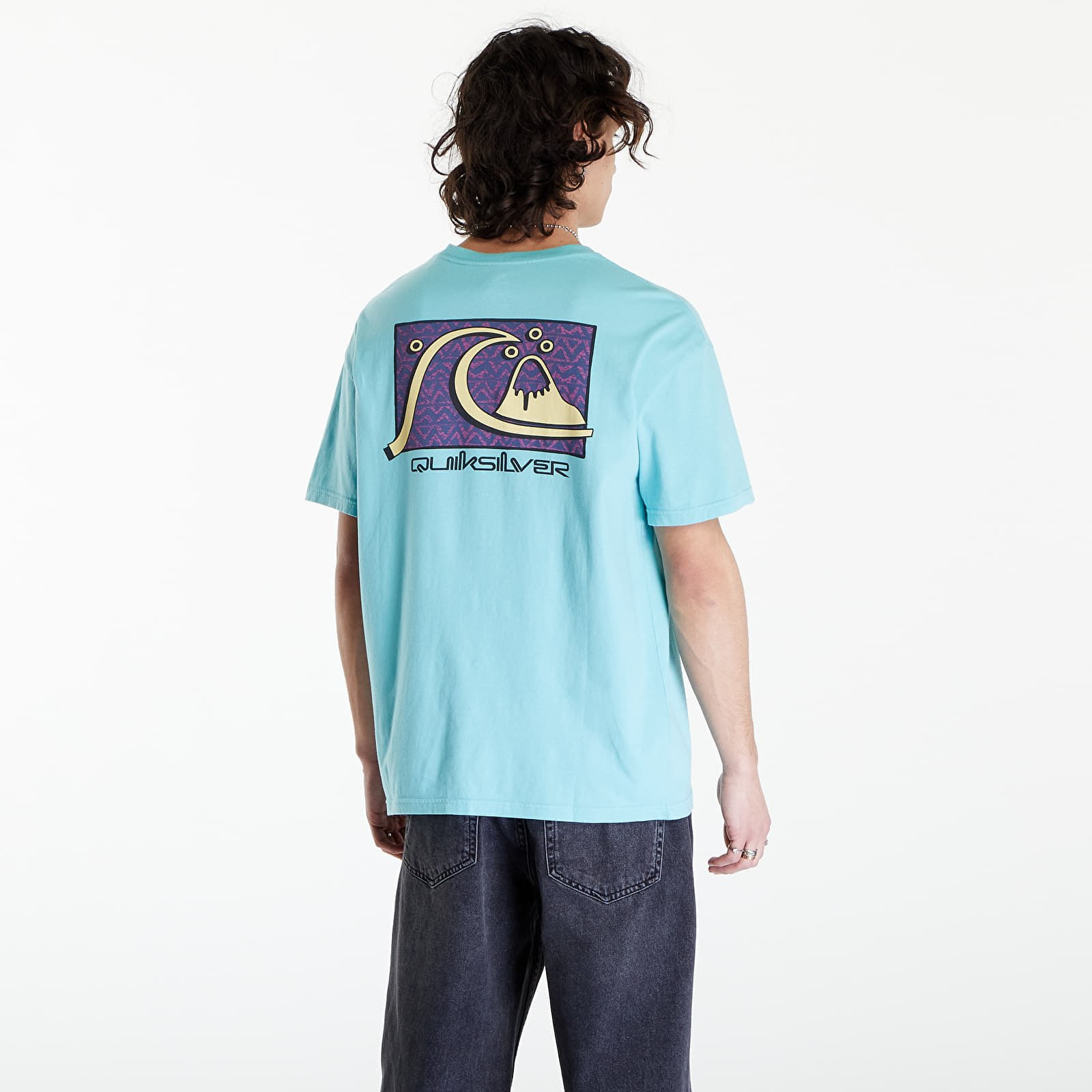 Pánská trička Quiksilver Take Us Back Bubble SS Tee Marine Blue
