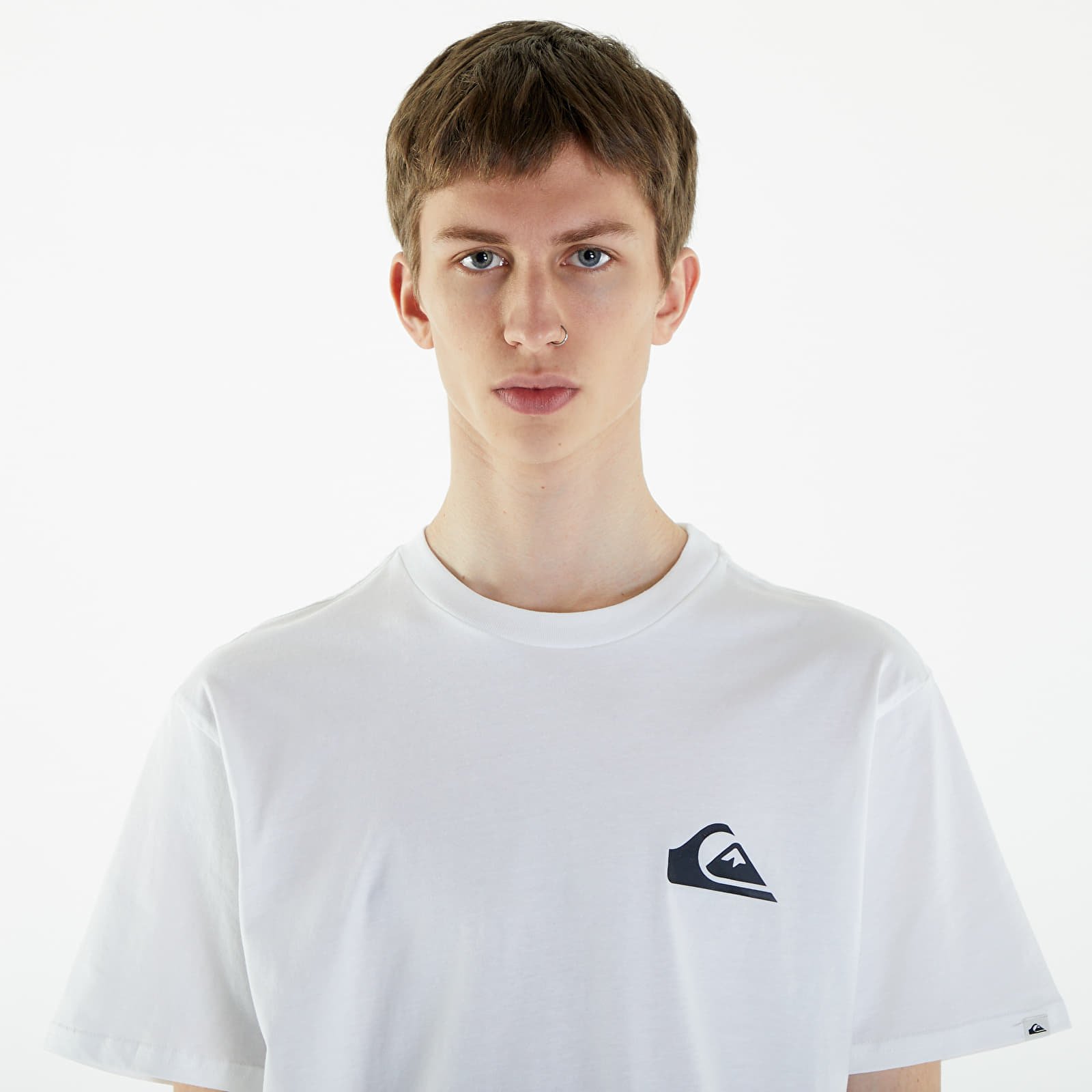 Männer T-Shirts Quiksilver Mw Mini Logo SS Tee White