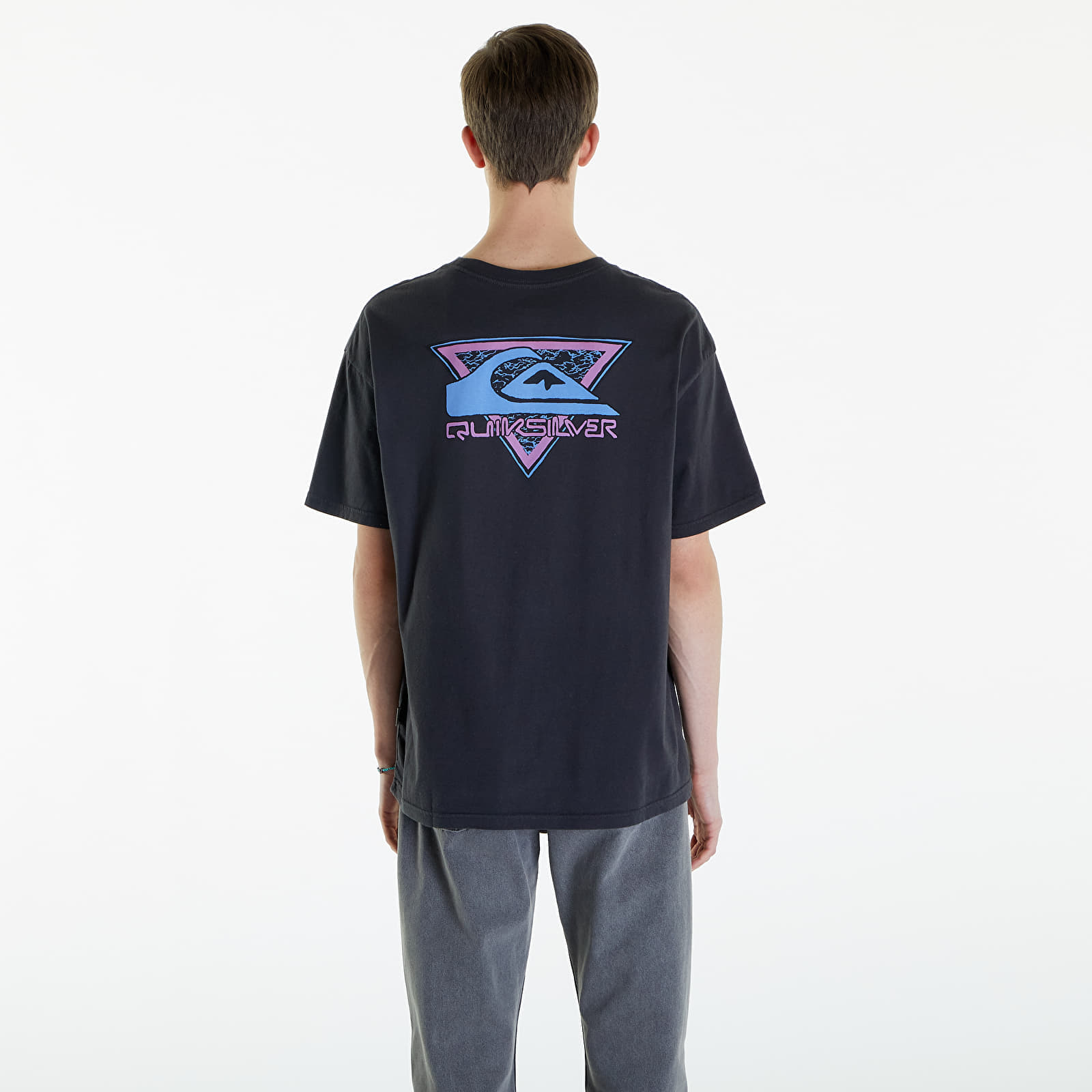 Férfi pólok Quiksilver Take Us Back Logo SS Tee Tarmac