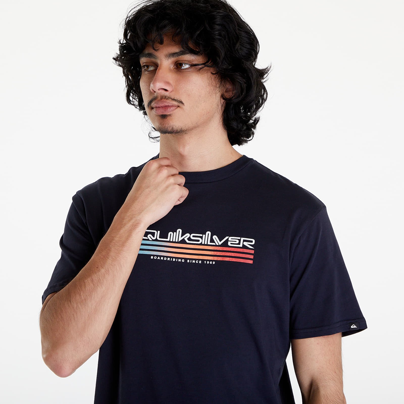 Men's T-shirts Quiksilver Omni Fill SS Tee Dark Navy
