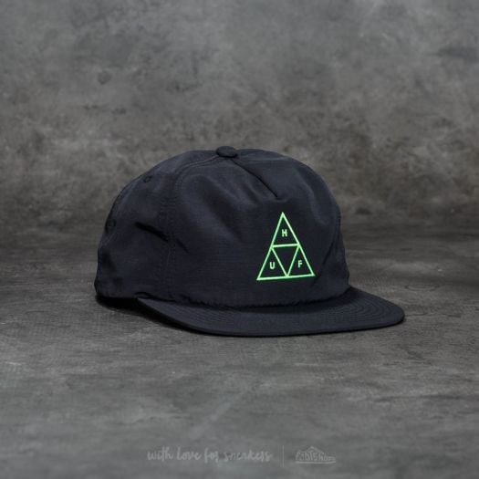 Caps HUF Triple Triangle Snapback Black Footshop
