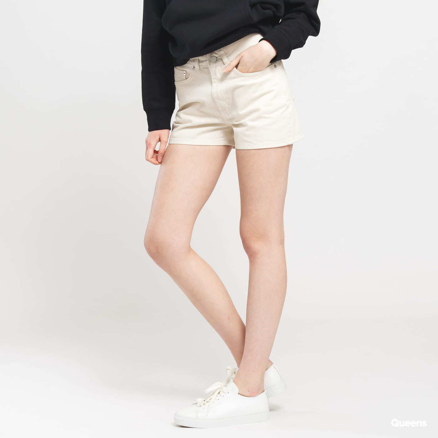 Krótkie spodenki WOOD WOOD Oda Shorts off-white