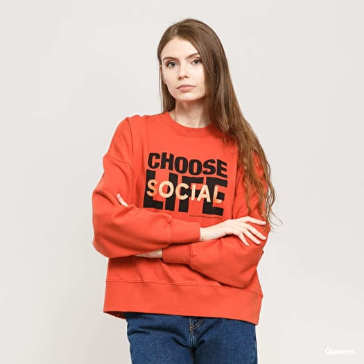 Men s hoodies WOOD WOOD Patti Sweatshirt Dark Orange Footshop