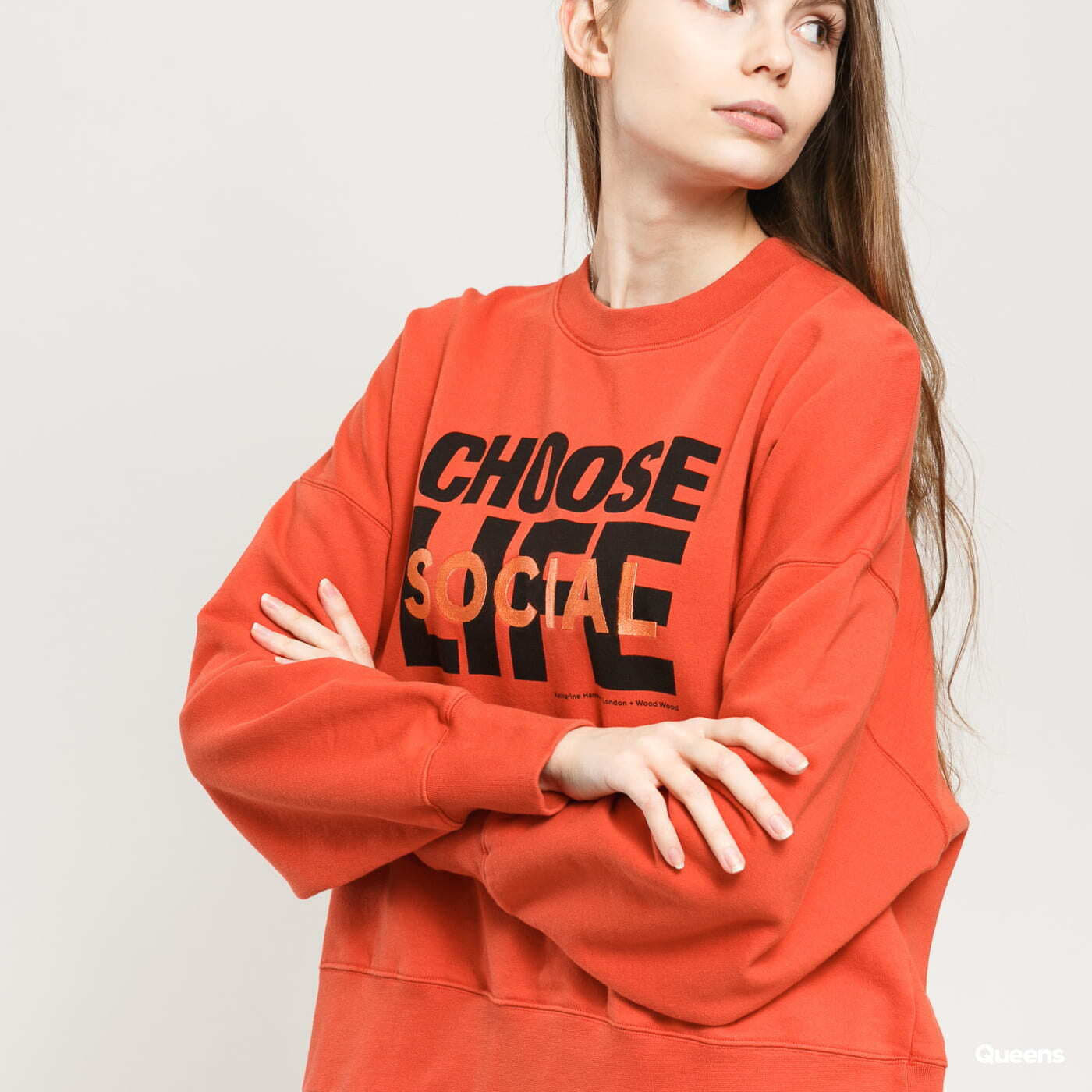 WOOD WOOD Patti Sweatshirt Dark Orange - 2 | YEO