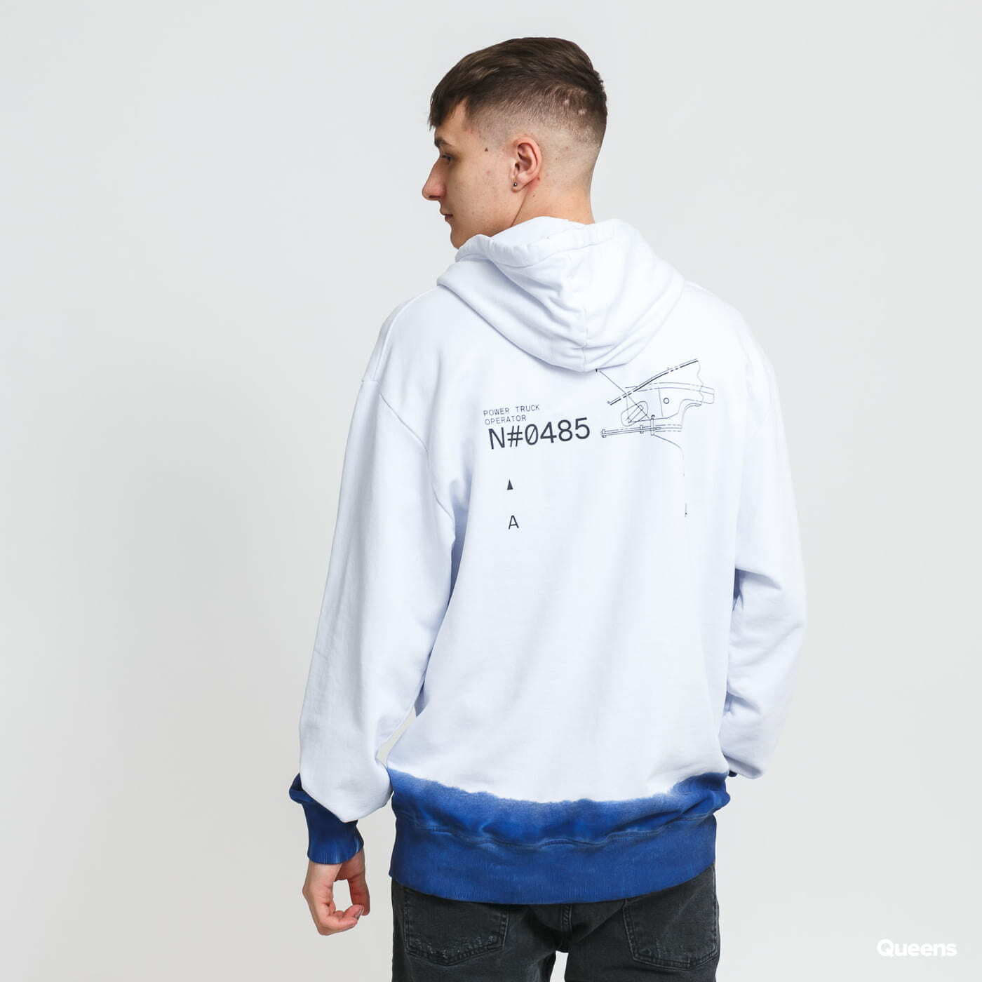 Pánské mikiny CATERPILLAR Engine Hoodie White