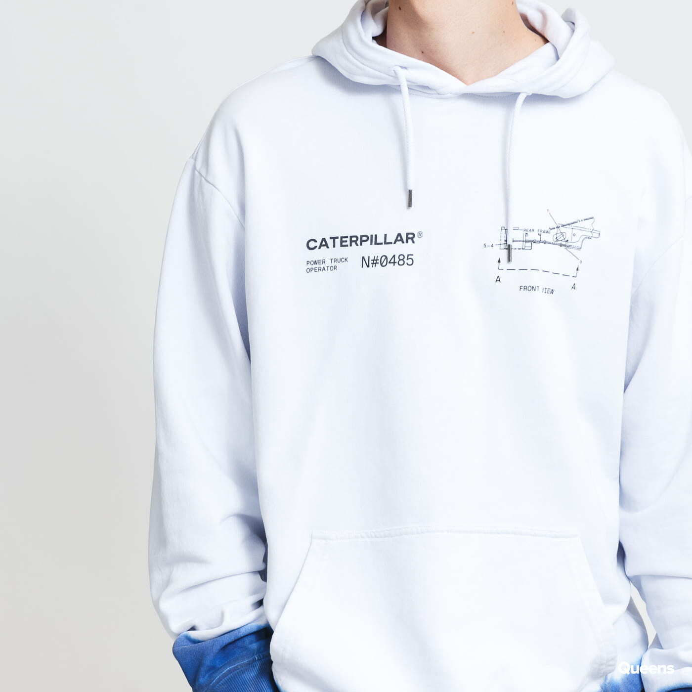 Pánské mikiny CATERPILLAR Engine Hoodie White