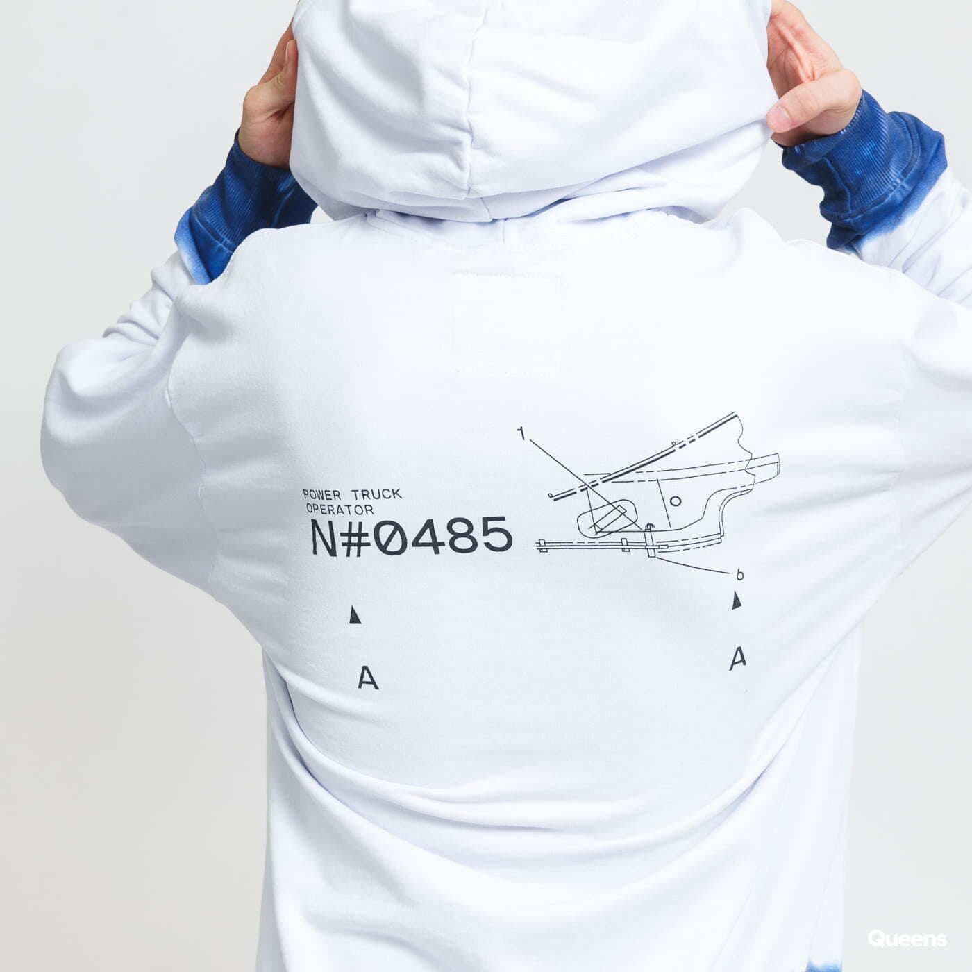 Pánské mikiny CATERPILLAR Engine Hoodie White