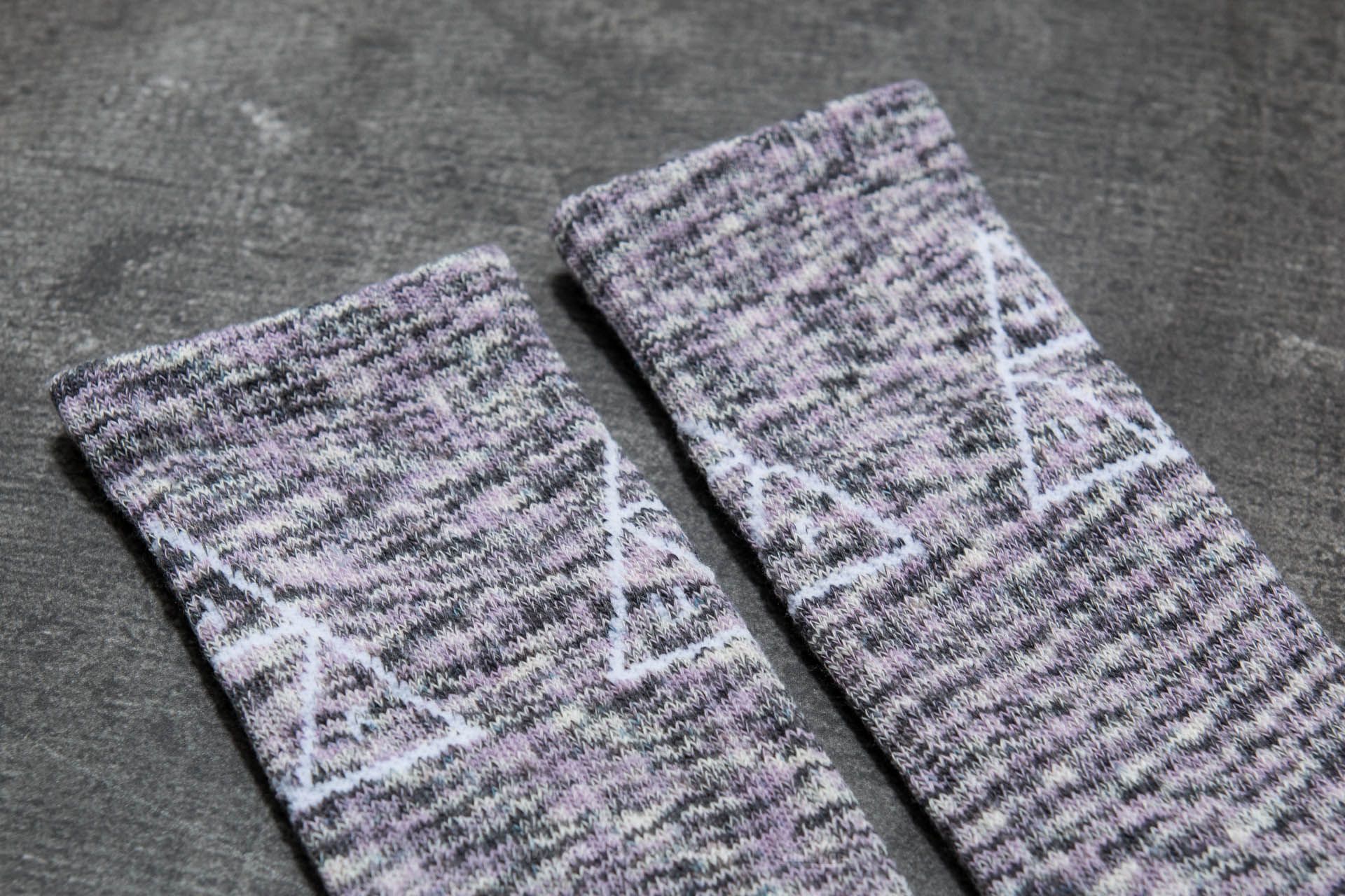 Чорапи HUF Triple Triangle Melange Crew Sock Pink