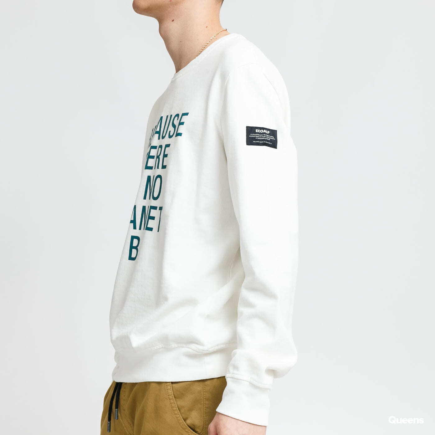 Bluzy z kapturem Ecoalf Becausalf Sweatshirt White