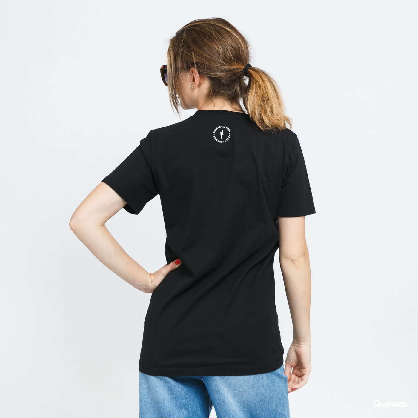 Women's T-shirts Girls Are Awesome Messy Morning Tee Black
