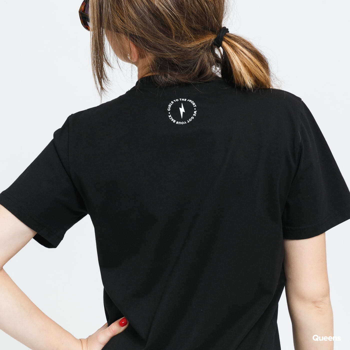 Women's T-shirts Girls Are Awesome Messy Morning Tee Black