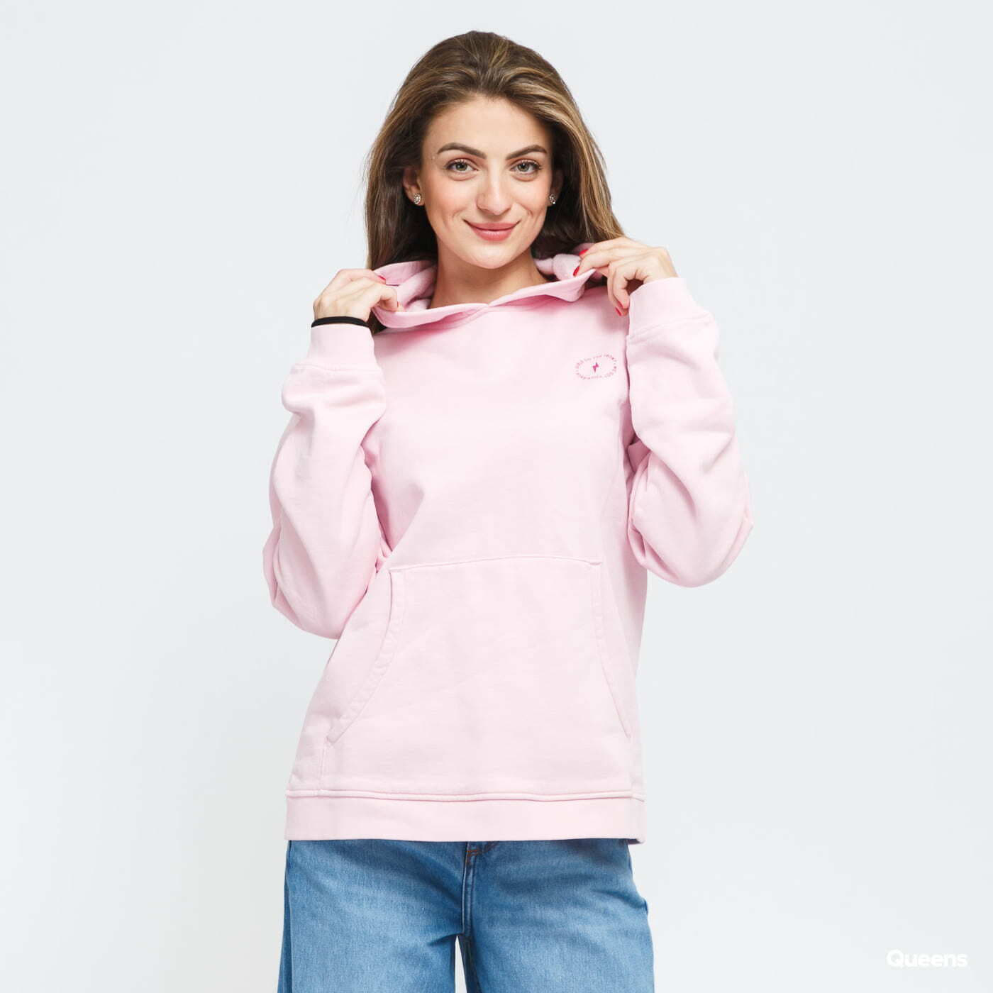 Hoodies voor dames Girls Are Awesome Messy Morning Hoody Pink