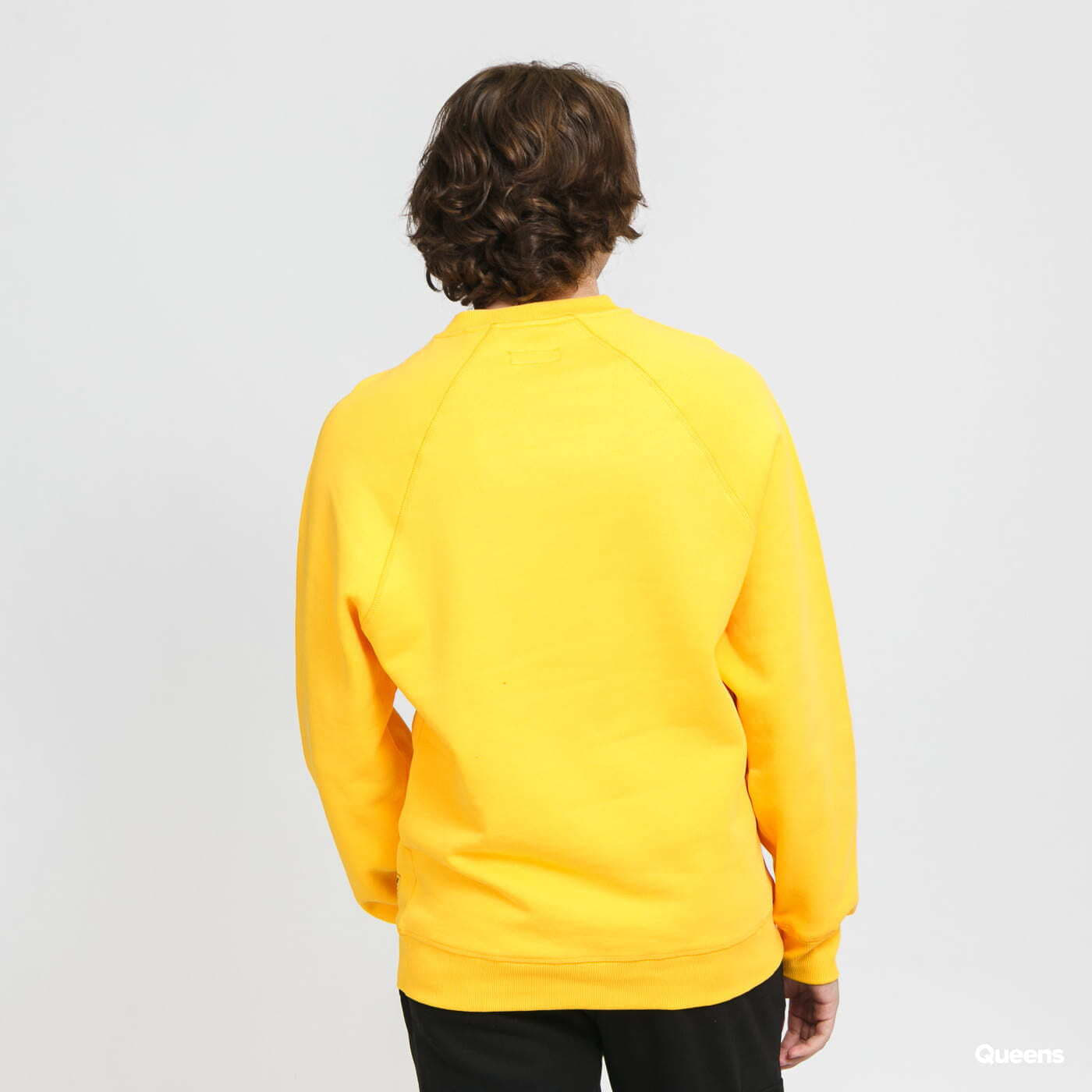 Men's hoodies CATERPILLAR Tire Footprint Roundneck Yellow