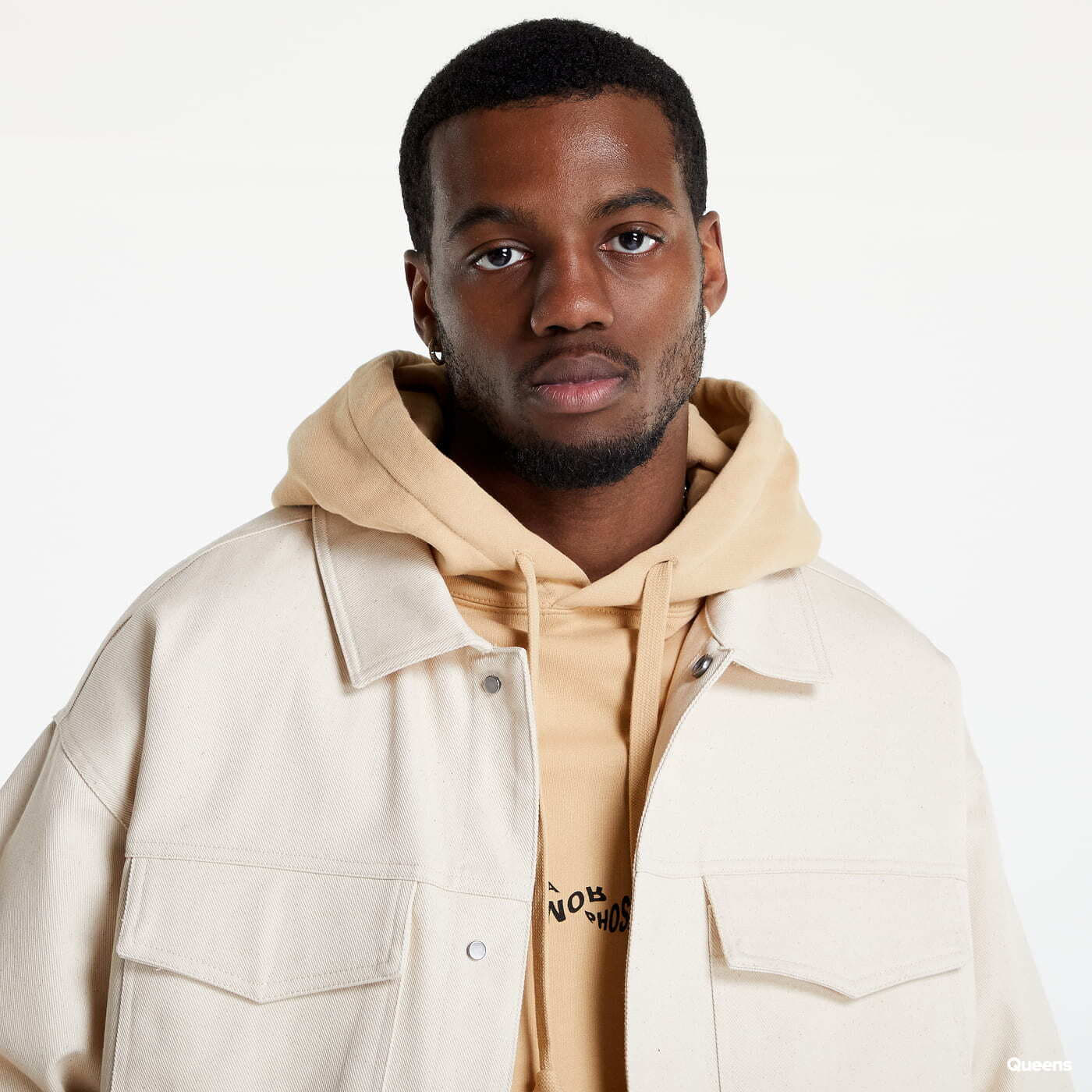 Preasch Pánské bundy PREACH Cotton Twill Jacket Creamy (SW10307.1) | Footshop