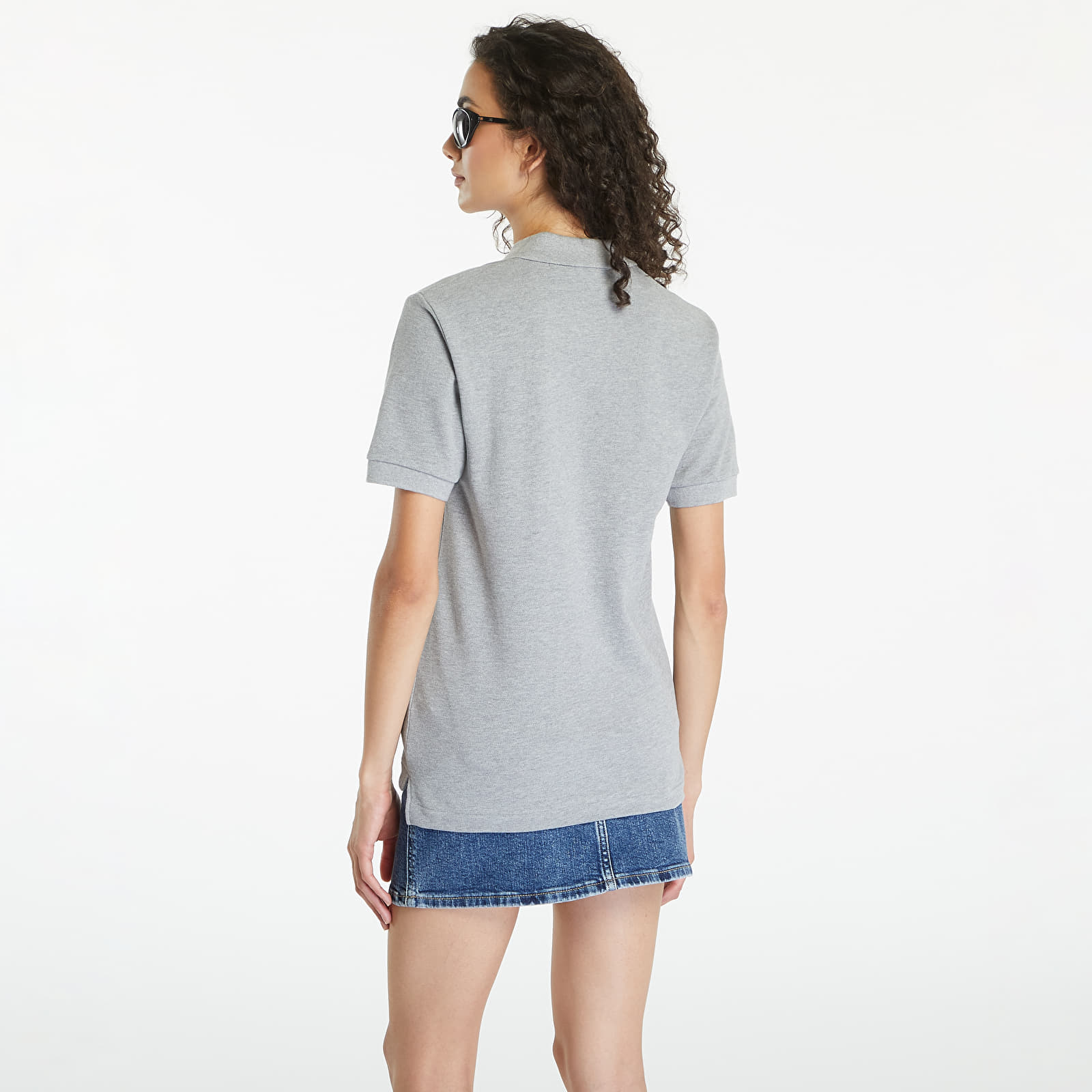 T-Shirts Comme des Garçons PLAY Emblem Knit Short Sleeve Tee UNISEX Grey