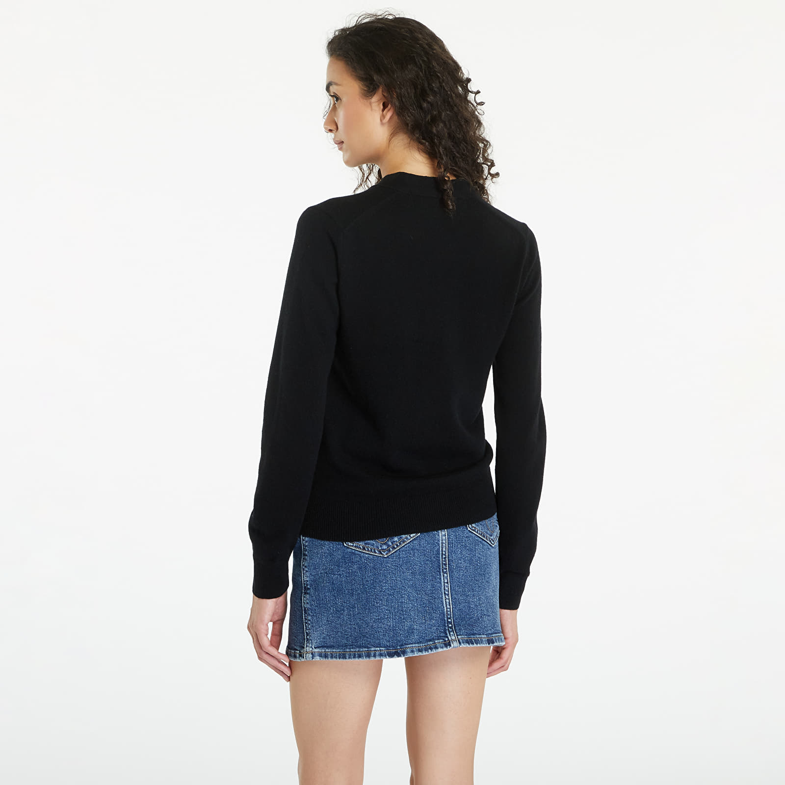 Svetry Comme des Garçons PLAY V-Neck Emblem Knit Cardigan UNISEX Black