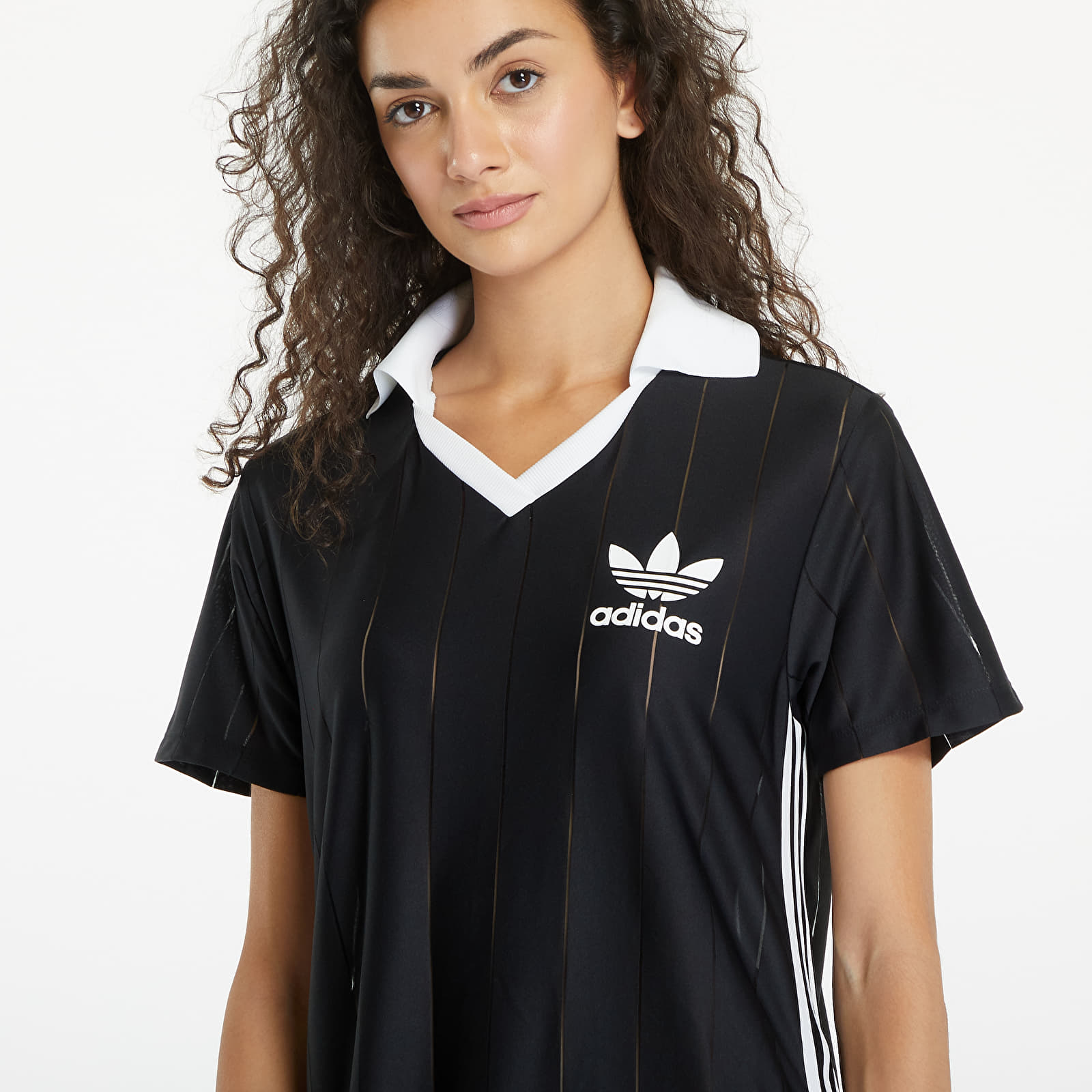 Abiti adidas Adicolor 3-Stripes Pinstripe Dress Black