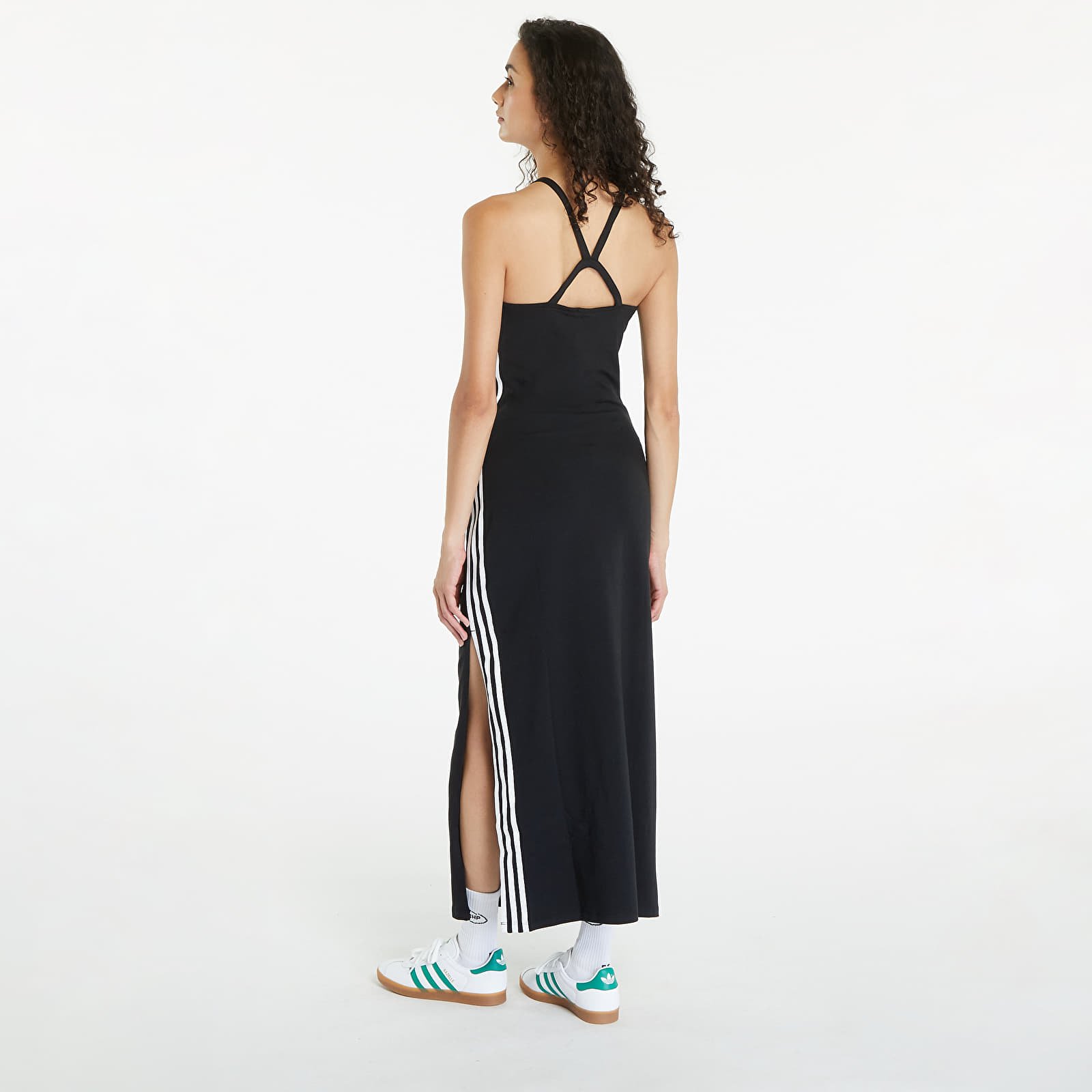 Dress adidas 3 Stripe Dress Maxi Black
