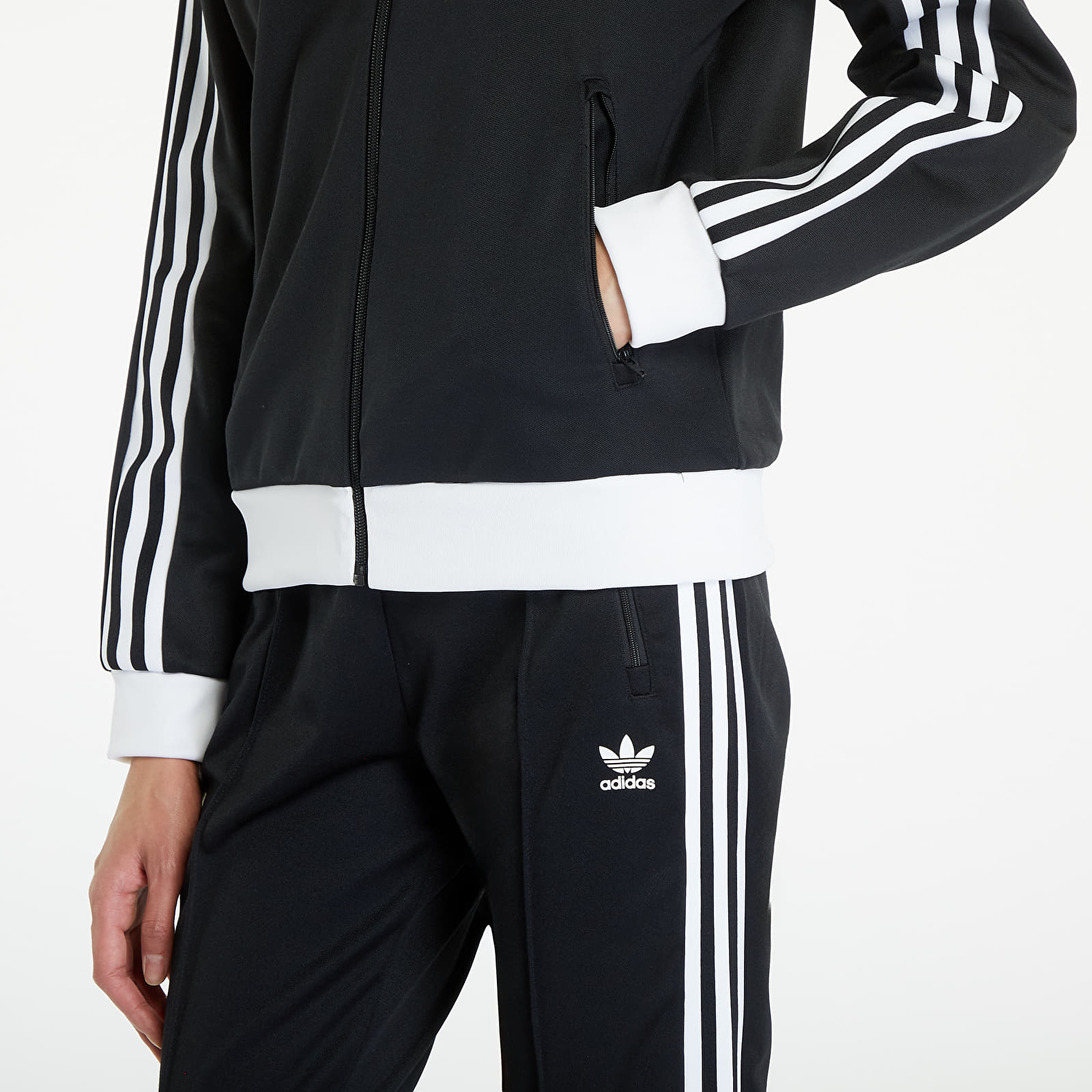 Kapucnis pulóverek és pulcsik adidas Beckenbauer Track Top Black
