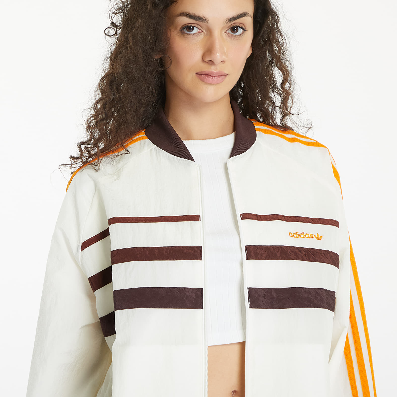 Bundy adidas '80S Track Top Off White/ Shadow Brown