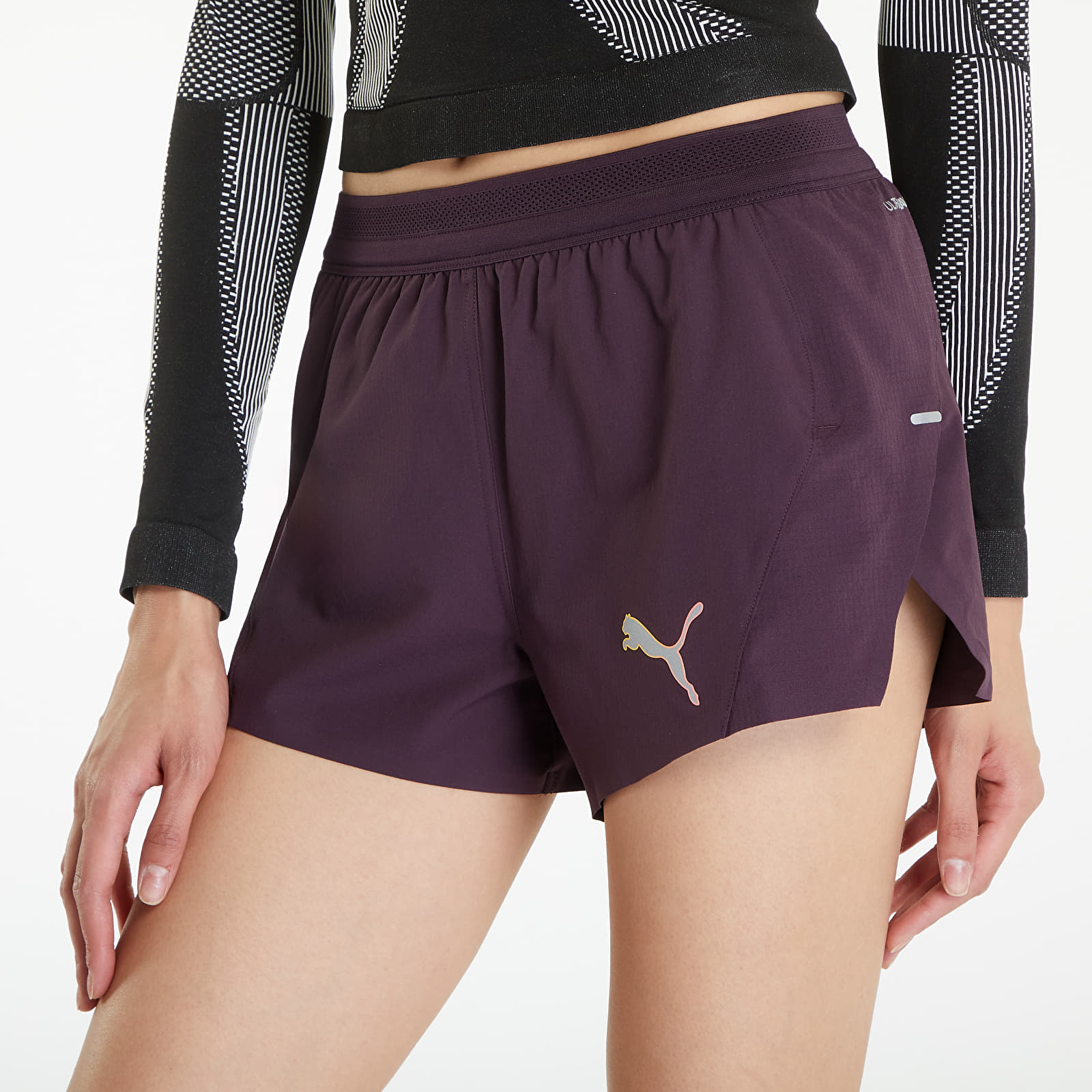 Rövidnadrágok PUMA Run Ultraweave Velocity 3" W Running Shorts Midnight Plum