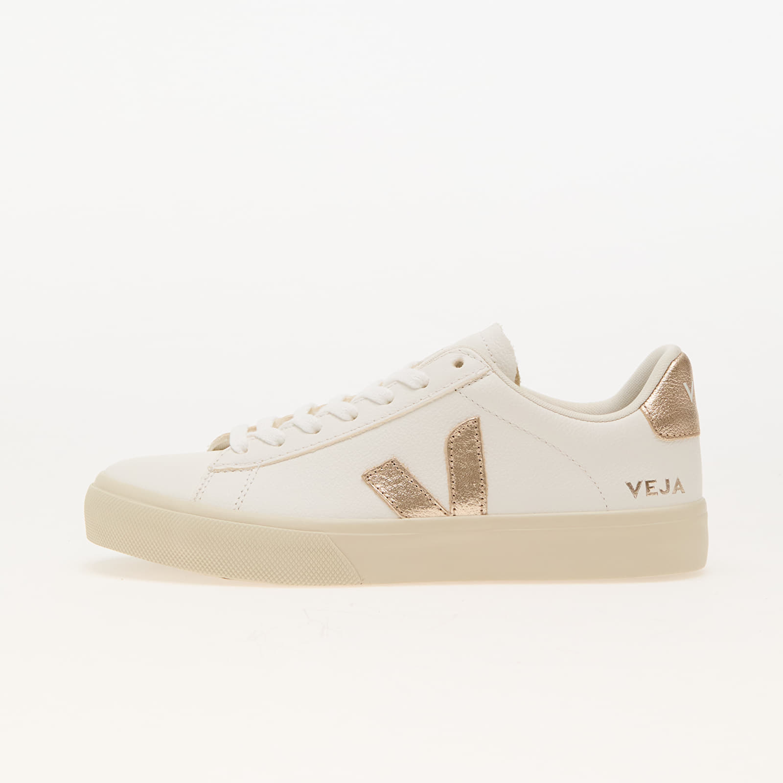 Levně Tenisky Veja Campo Chromefree Extra White/ White Platine