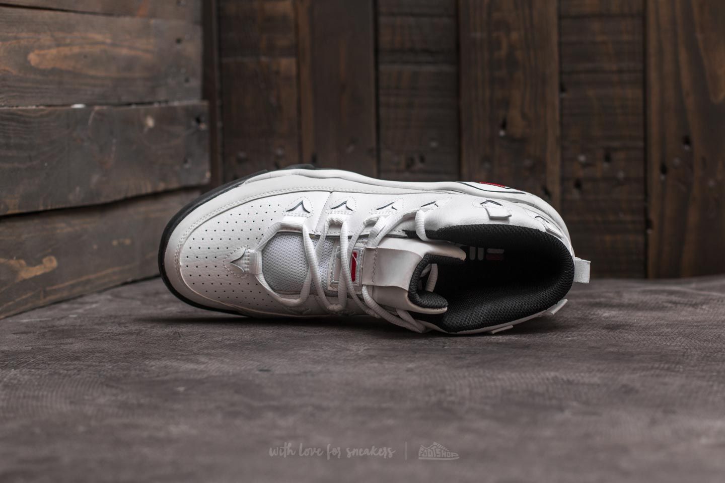 Men s shoes FILA 95 White White Black Footshop