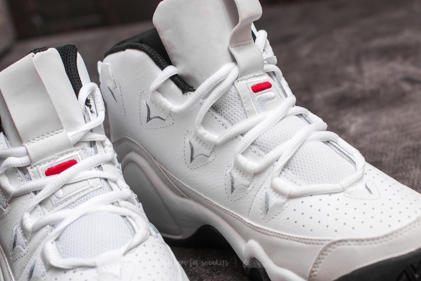 Men s shoes FILA 95 White White Black Footshop