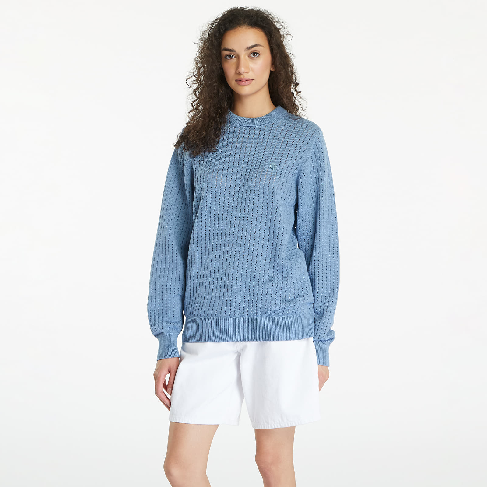 Pulóverek Carhartt WIP Calen Sweater UNISEX Misty Sky