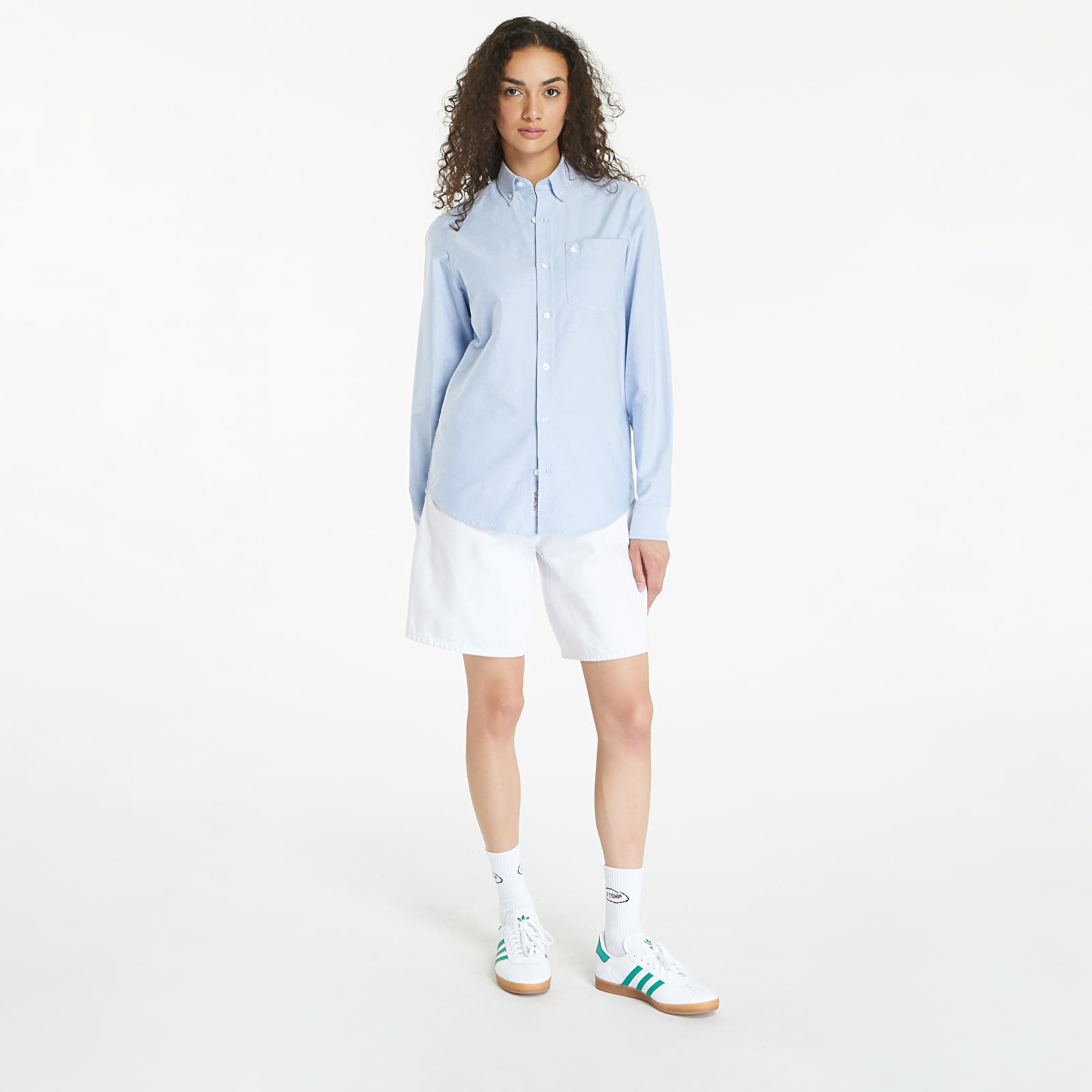 Ingek Carhartt WIP Long Sleeve C-Logo Shirt UNISEX Bleach/ White