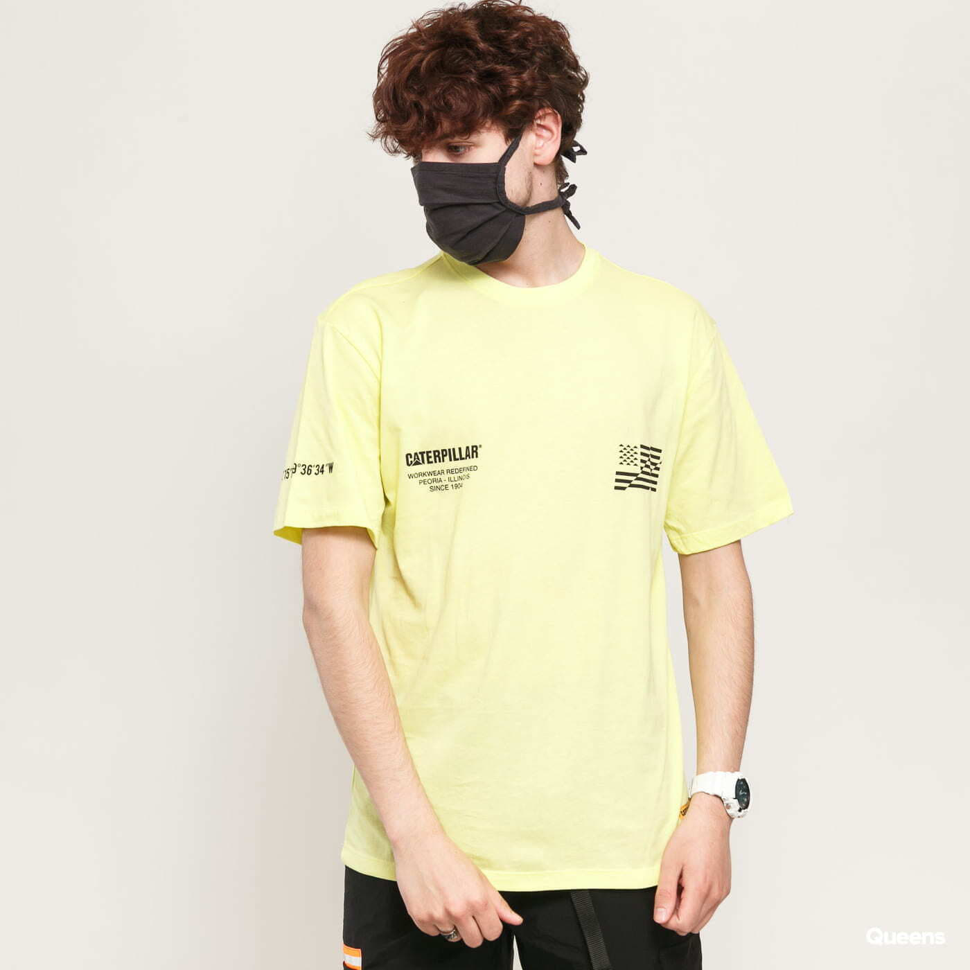 Men's T-shirts CATERPILLAR B-W Yellow