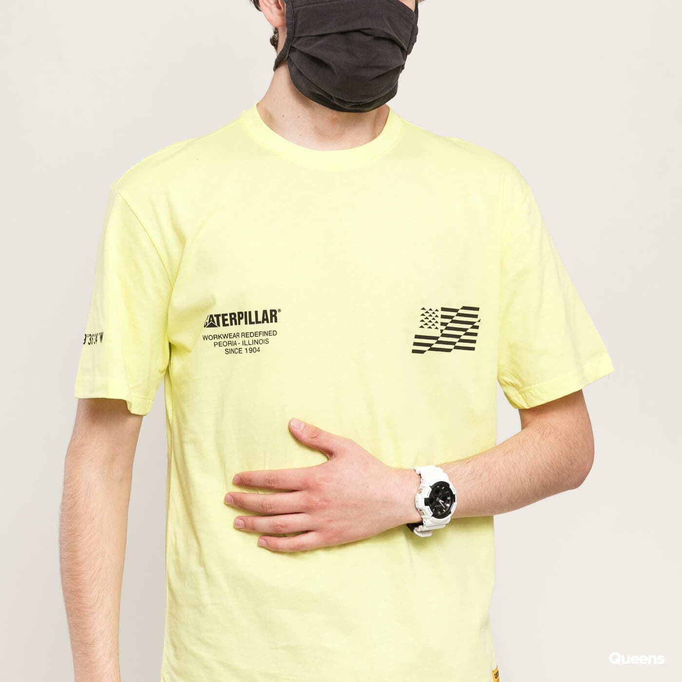 Men's T-shirts CATERPILLAR B-W Yellow