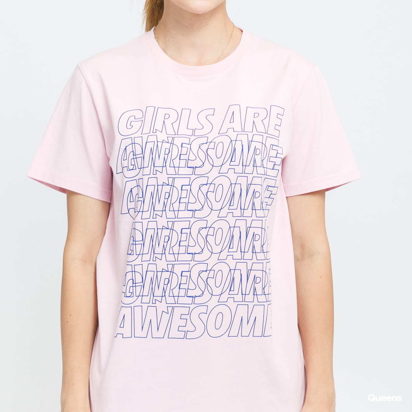 Damen T-Shirts  Girls Are Awesome Messy Morning Tee Pink