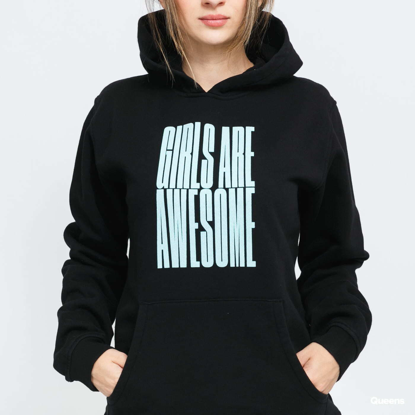 Women's hoodies Girls Are Awesome Stand Tall Hoody Black