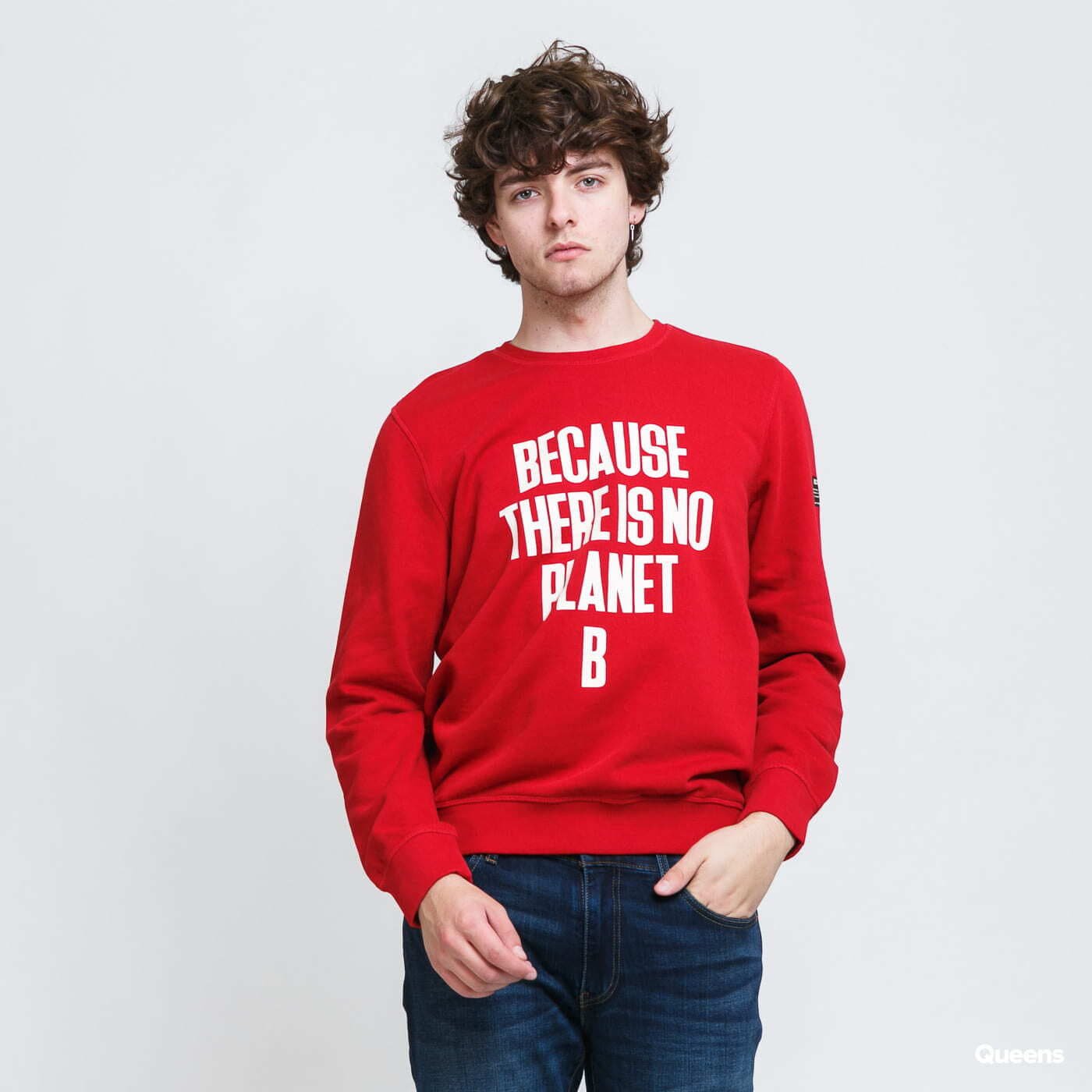 Bluzy z kapturem Ecoalf Barderalf Sweatshirt Red