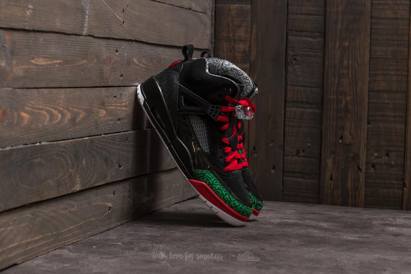 Men s shoes Jordan Spizike Black Varsity Red Footshop