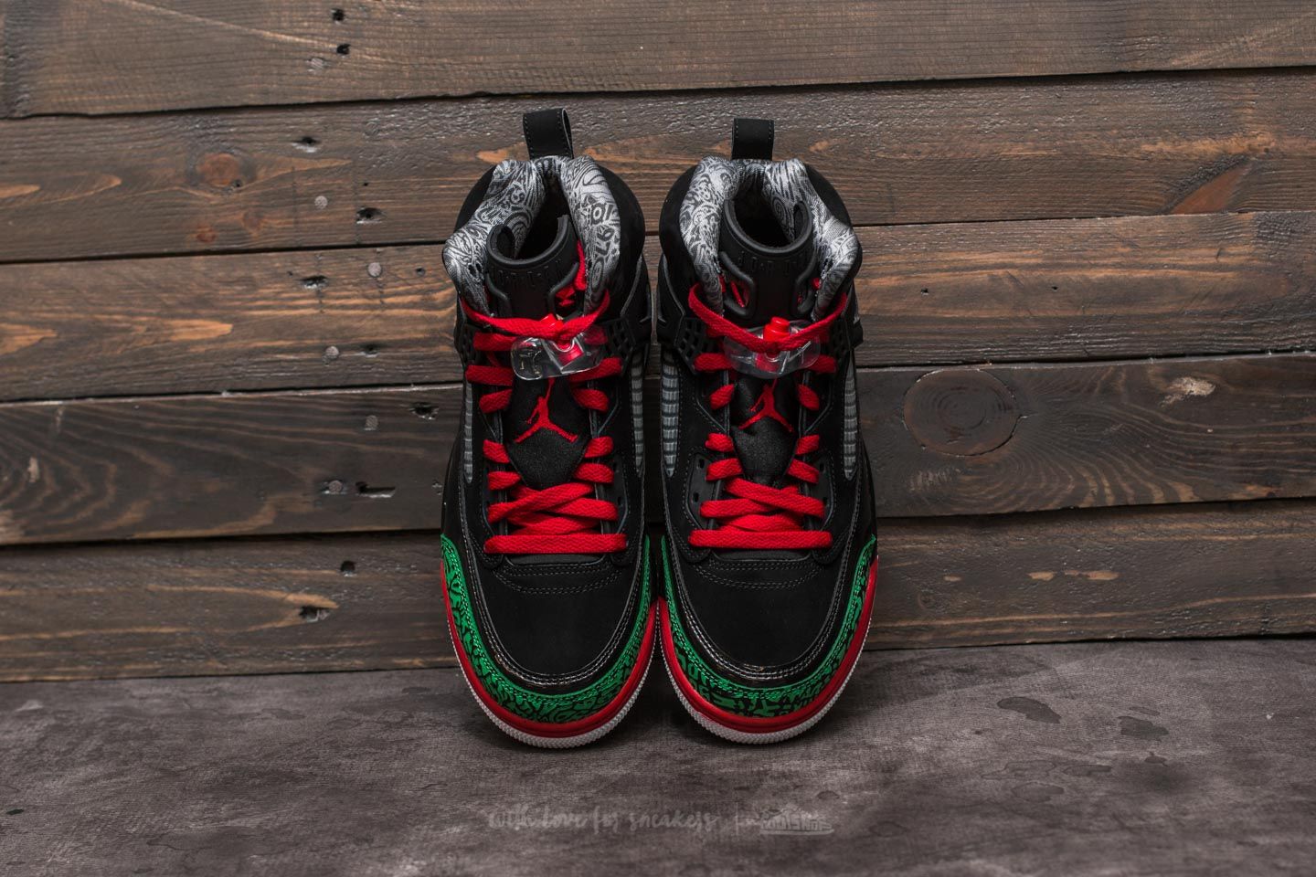 Férfi cipők Jordan Spizike Black/ Varsity Red