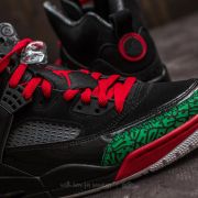jordan spizike black varsity red