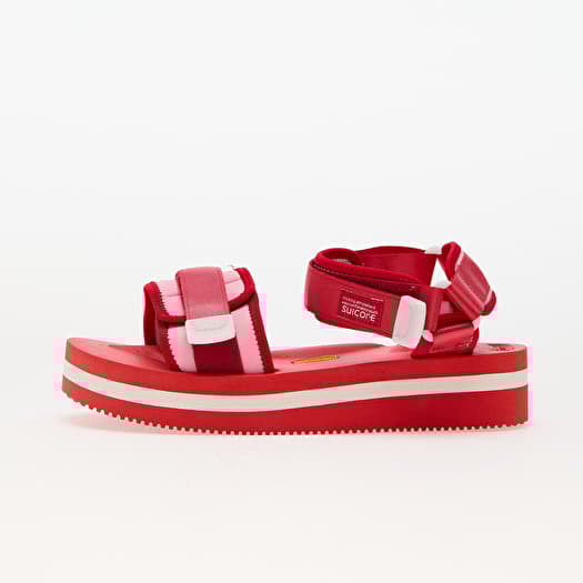 Men s slides SUICOKE CEL VPO Red Pink Footshop