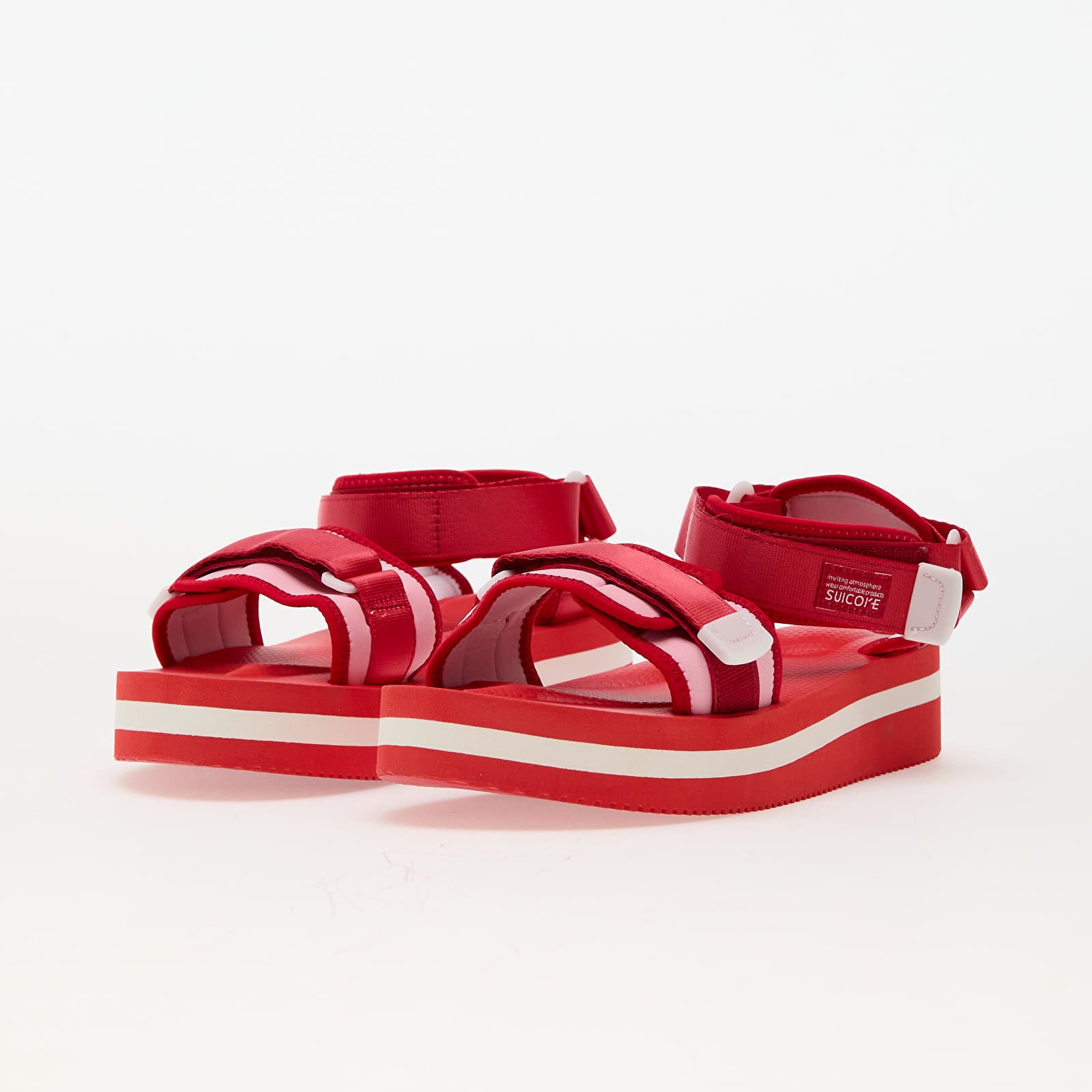 Herrenslides SUICOKE CEL - VPO Red/ Pink