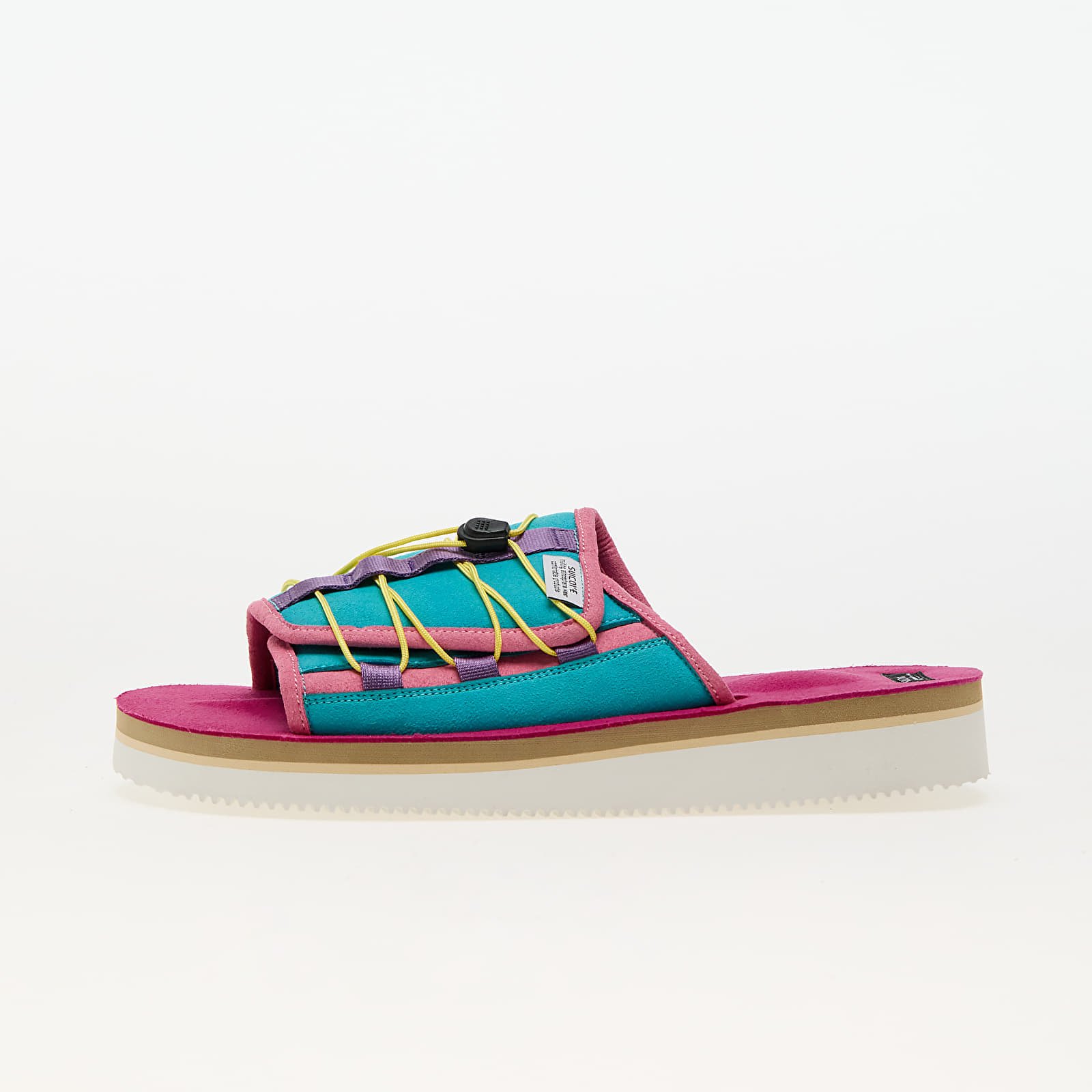 Herrenslides SUICOKE OLAS-ECS Turquoise/ Pink