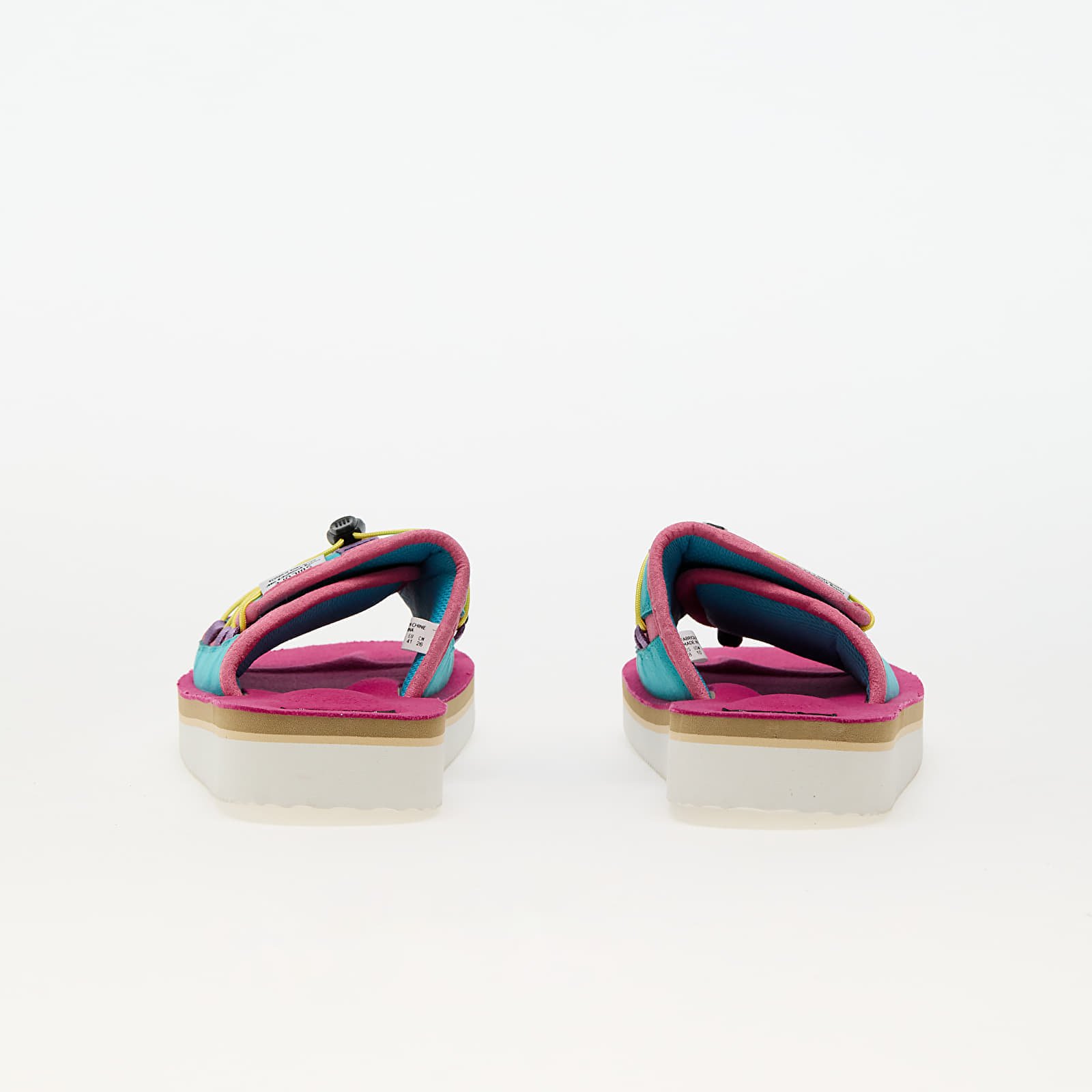 Herrenslides SUICOKE OLAS-ECS Turquoise/ Pink