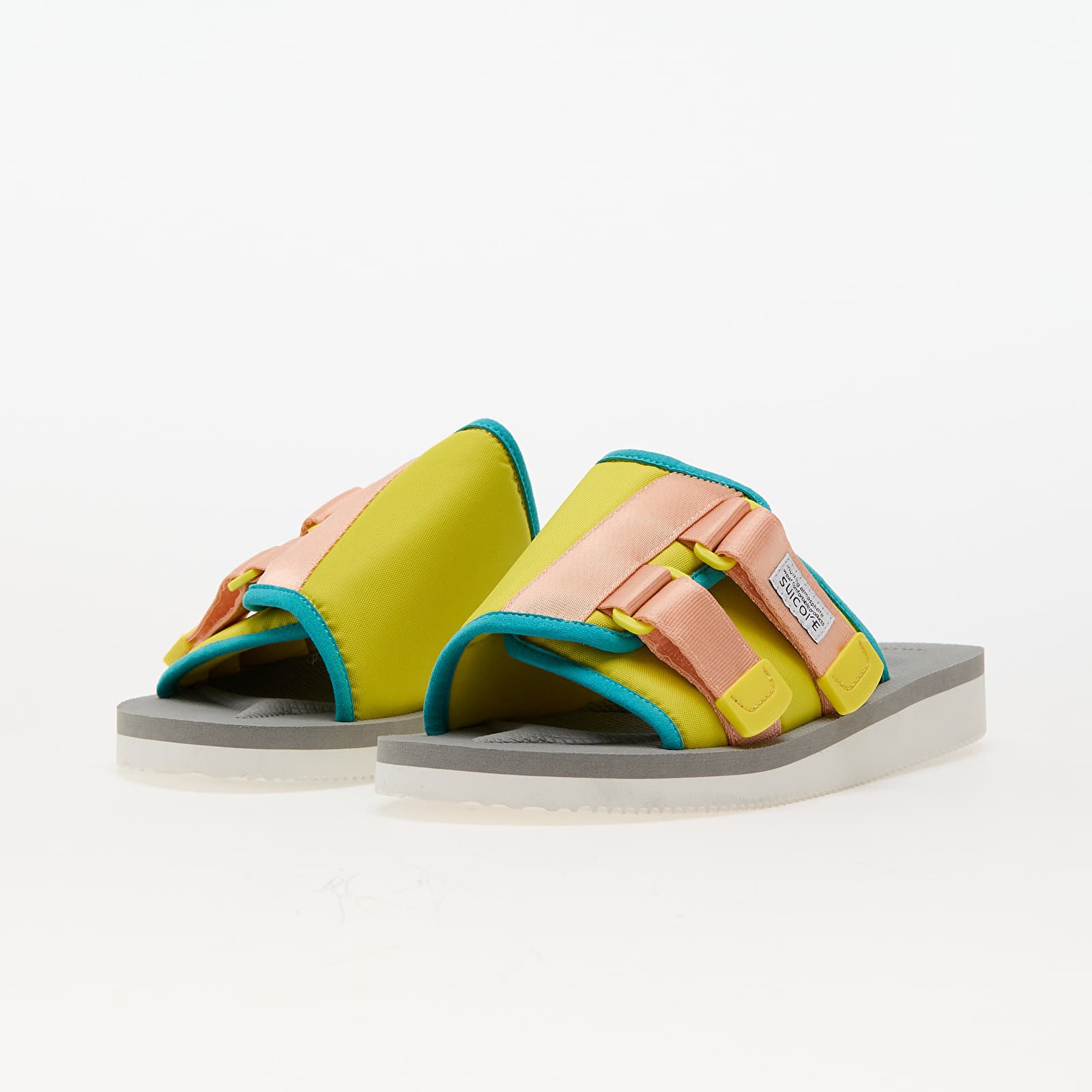 Herrenslides SUICOKE KAW-Cab Yellow/ Gray