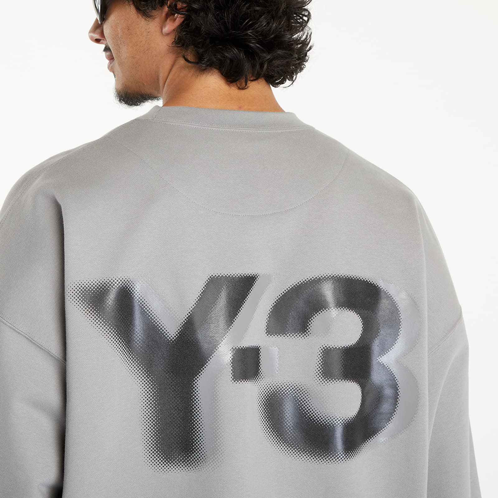 Felpe Y-3 Logo Crew Sweatshirt UNISEX Charcoal Solid Grey