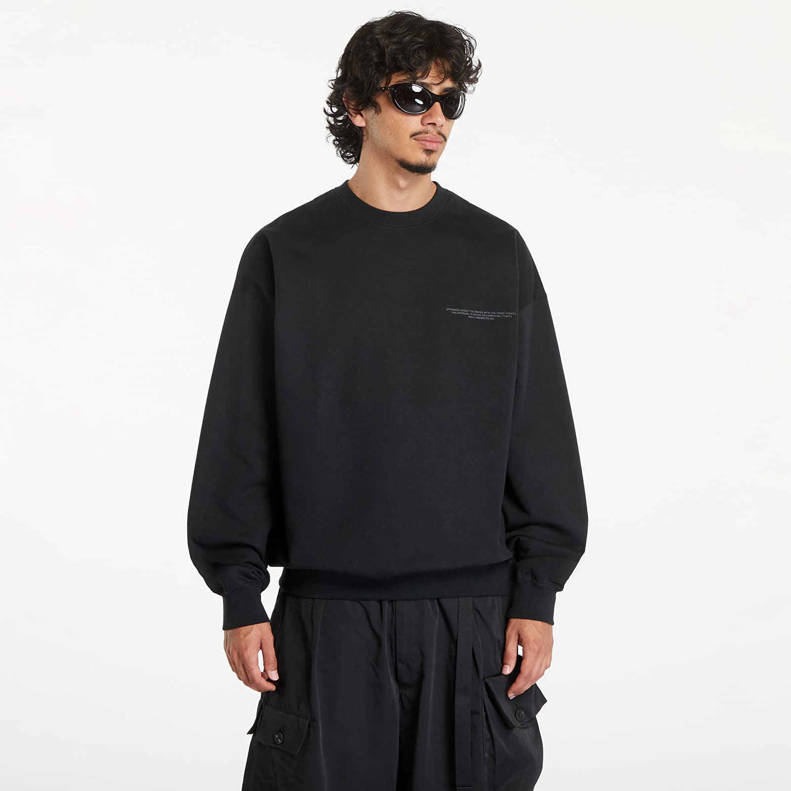 Mikiny Y-3 Logo Crew Sweatshirt UNISEX Black