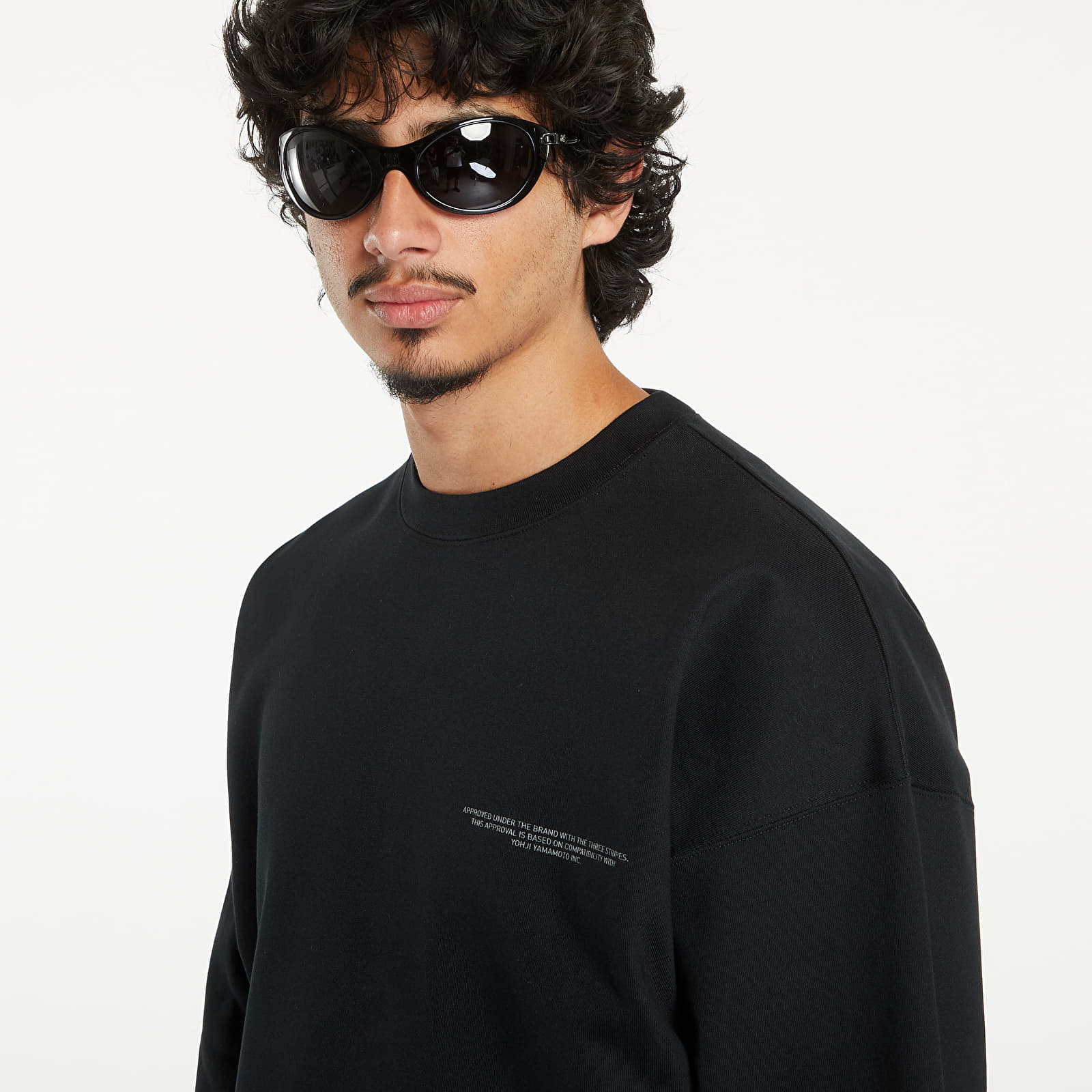 Mikiny Y-3 Logo Crew Sweatshirt UNISEX Black
