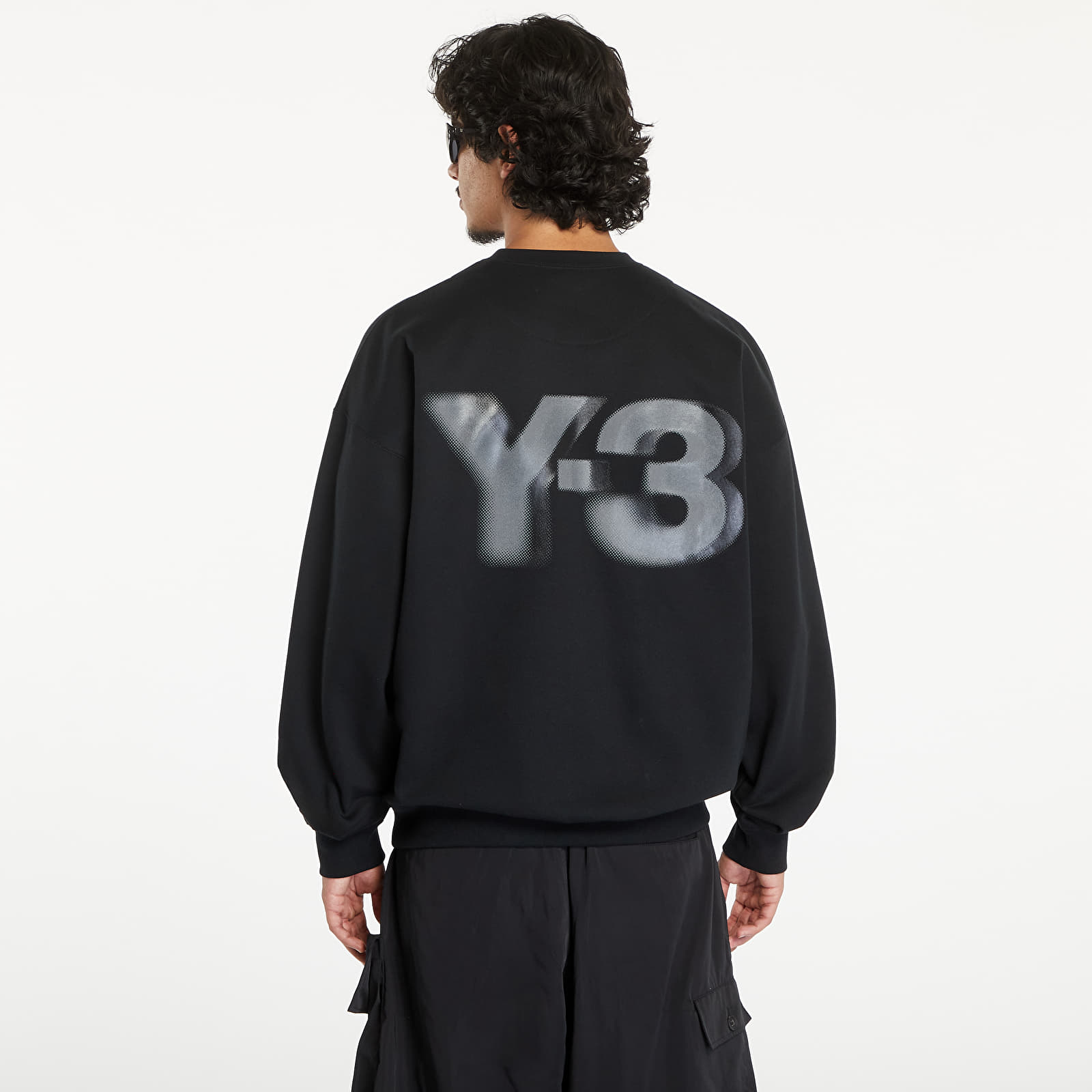 Mikiny Y-3 Logo Crew Sweatshirt UNISEX Black