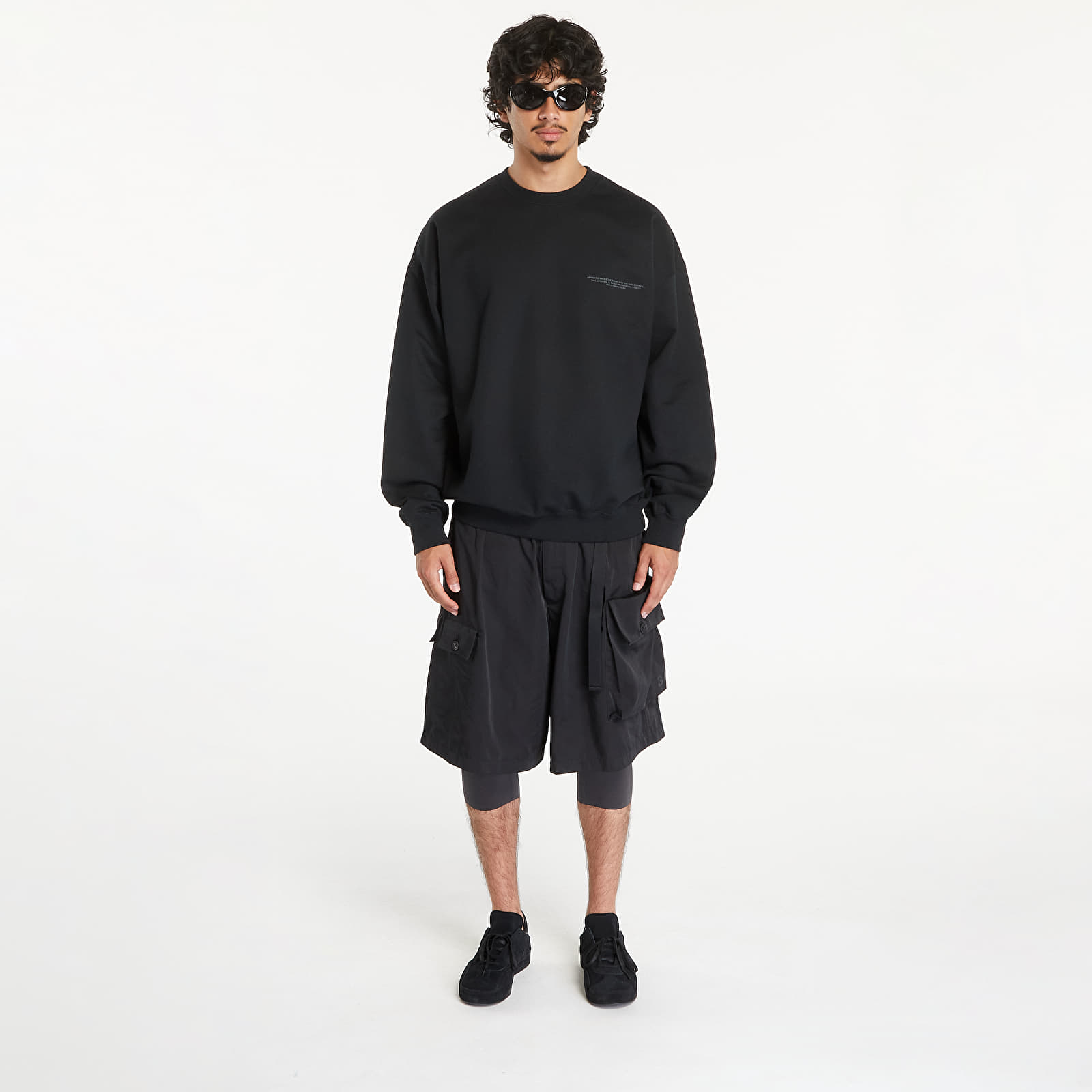Mikiny Y-3 Logo Crew Sweatshirt UNISEX Black