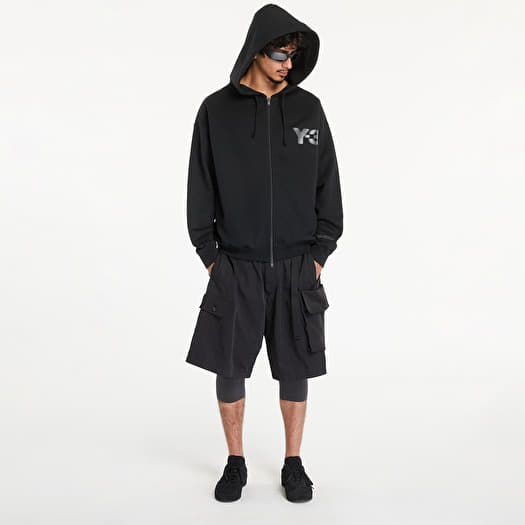 y ❤︎ Y-3 Logo Zip Hoodie UNISEX Black | Footshop